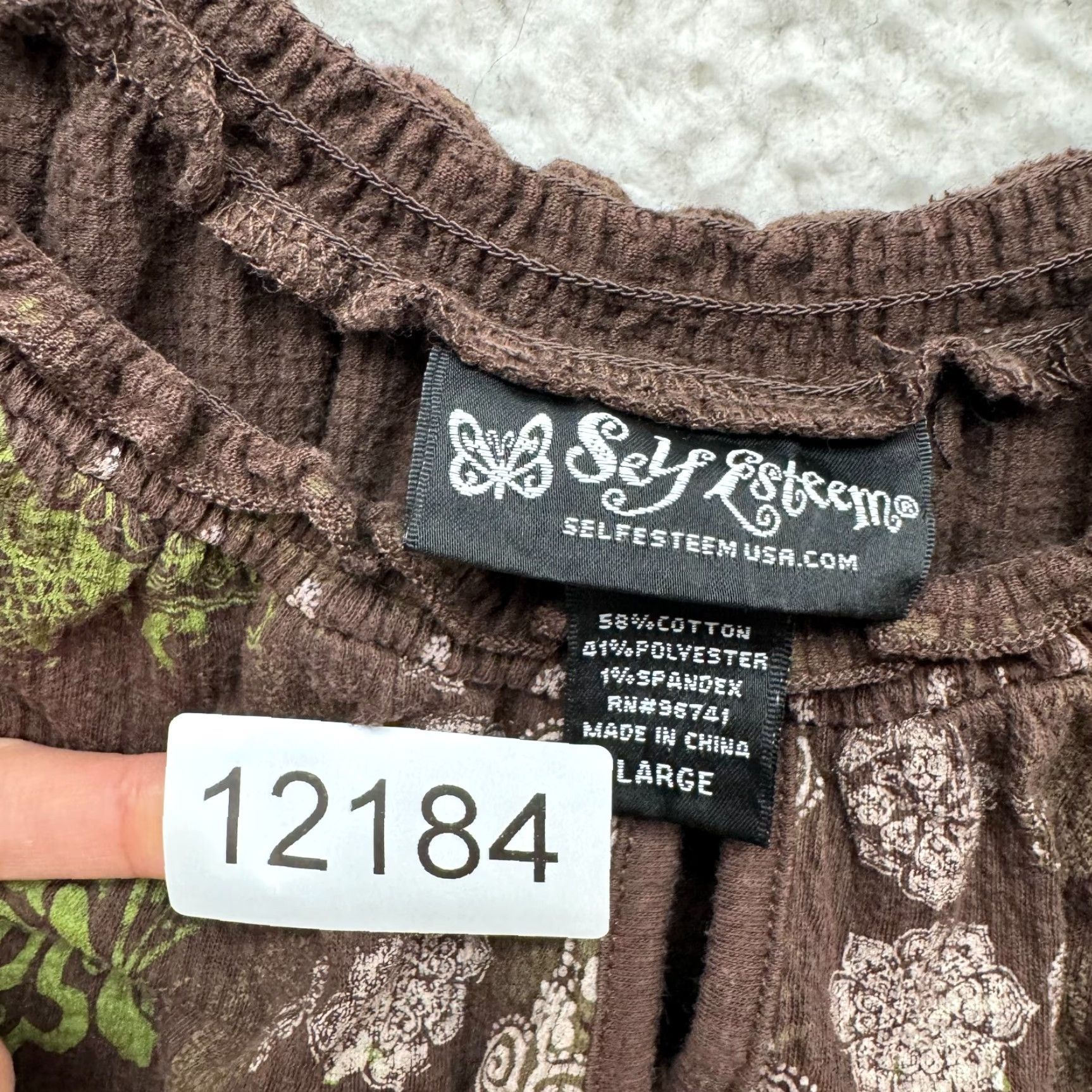 Vintage VINTAGE Y2K Self Esteem Cap Sleeve Shirt S/M Brown Boho Grunge Girls Womens Mens Size S / US 4 / IT 40 - 6 Thumbnail
