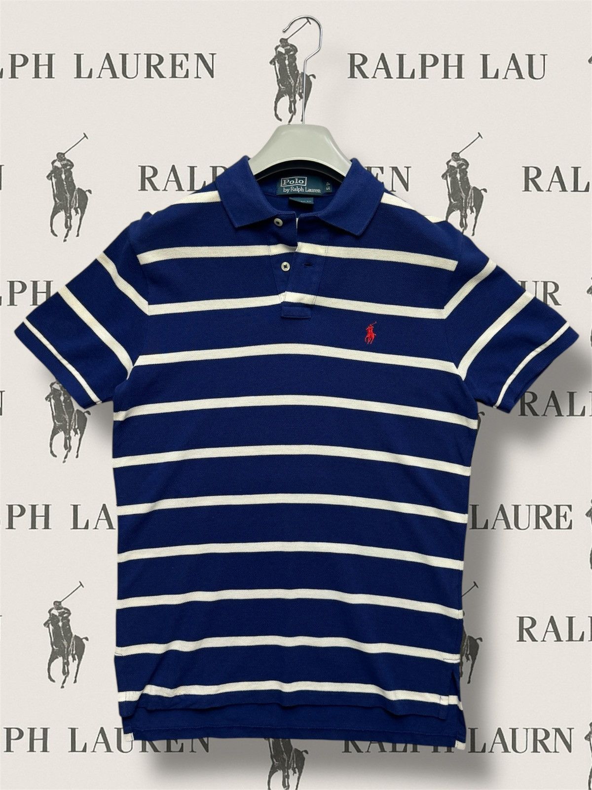 Polo Ralph Lauren Vintage polo Ralph Lauren striped navy shirt S Size US S / EU 44-46 / 1 - 1 Thumbnail