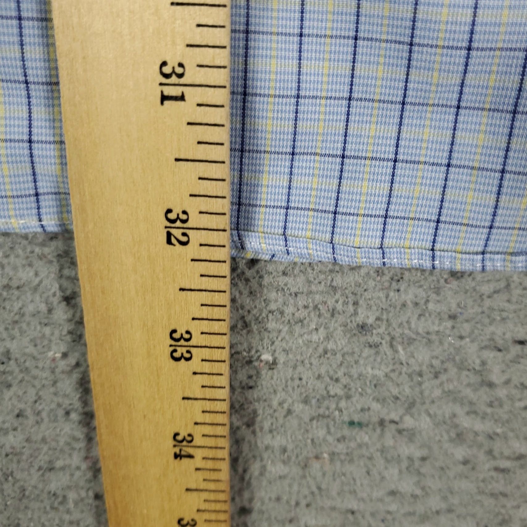 Brooks Brothers Brooks Brothers Shirt Mens 16.5 Blue Plaid Traditional Fit Dress Button Up Shirt Size 42R - 7 Thumbnail
