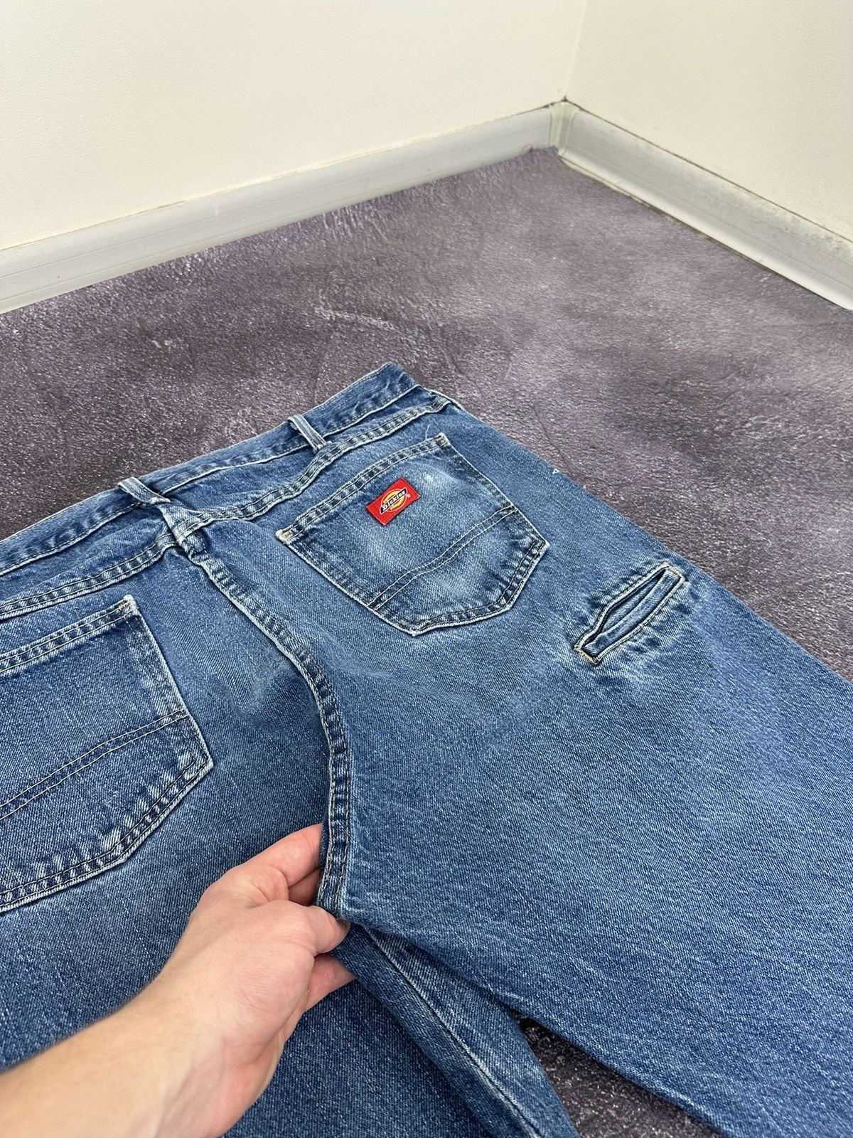 Dickies Vintage Dickies Faded Opium Blue Denim Baggy USA Work Jeans Size US 40 / EU 56 - 8 Thumbnail