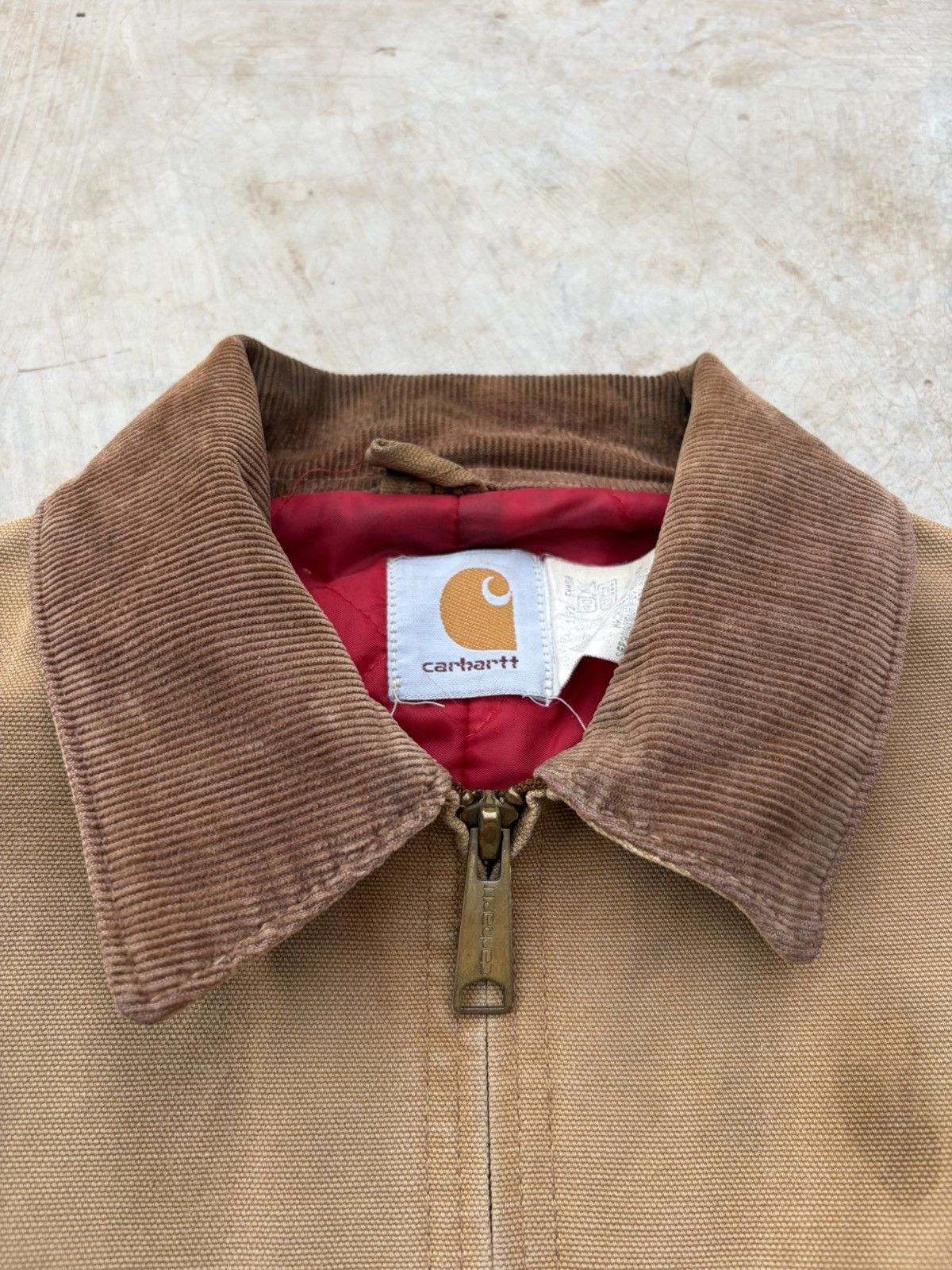Carhartt Vintage 1993 Sunfaded Carhartt Quilted Detroit Jacket 6QLJT Size US M / EU 48-50 / 2 - 4 Thumbnail