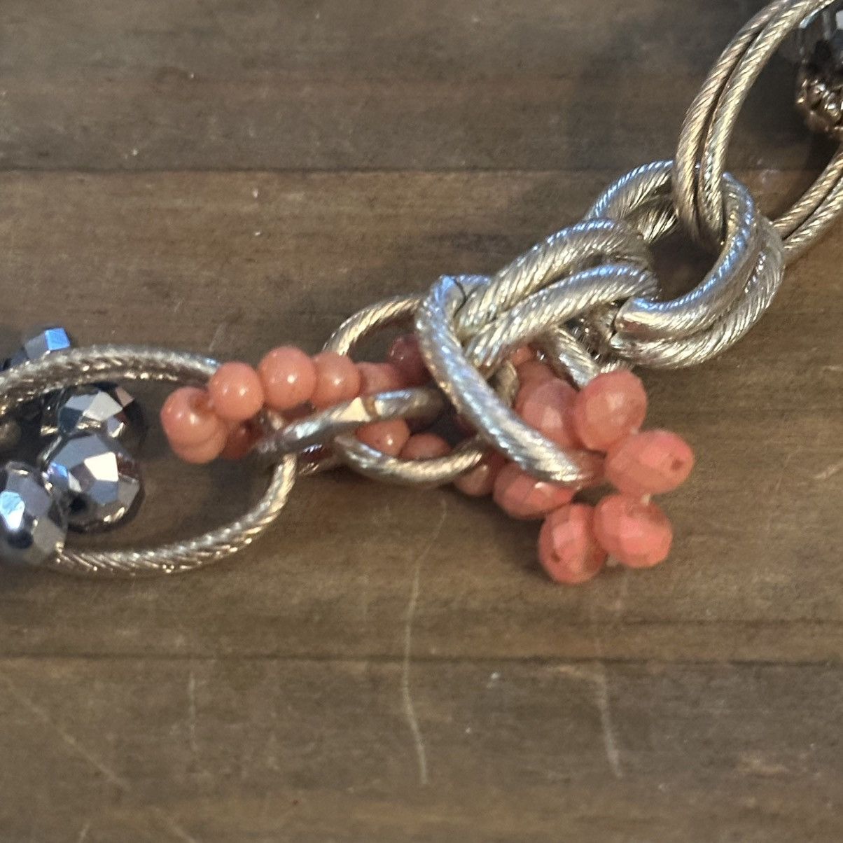 Other Chunky link woven crystal dangles necklace Size ONE SIZE - 3 Thumbnail