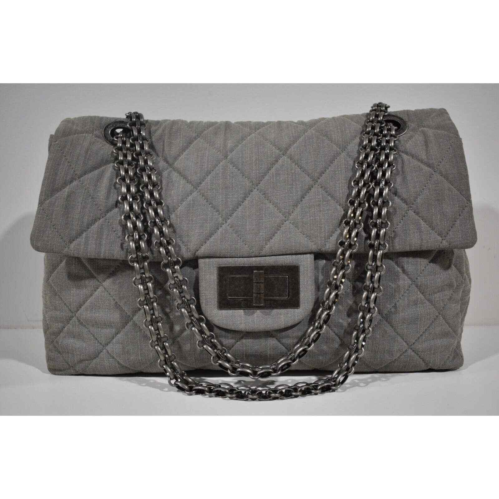 Chanel Chanel XXL Maxi 2.55 Reissue Classic Flap Denim Shoulder Bag Size ONE SIZE - 2 Thumbnail