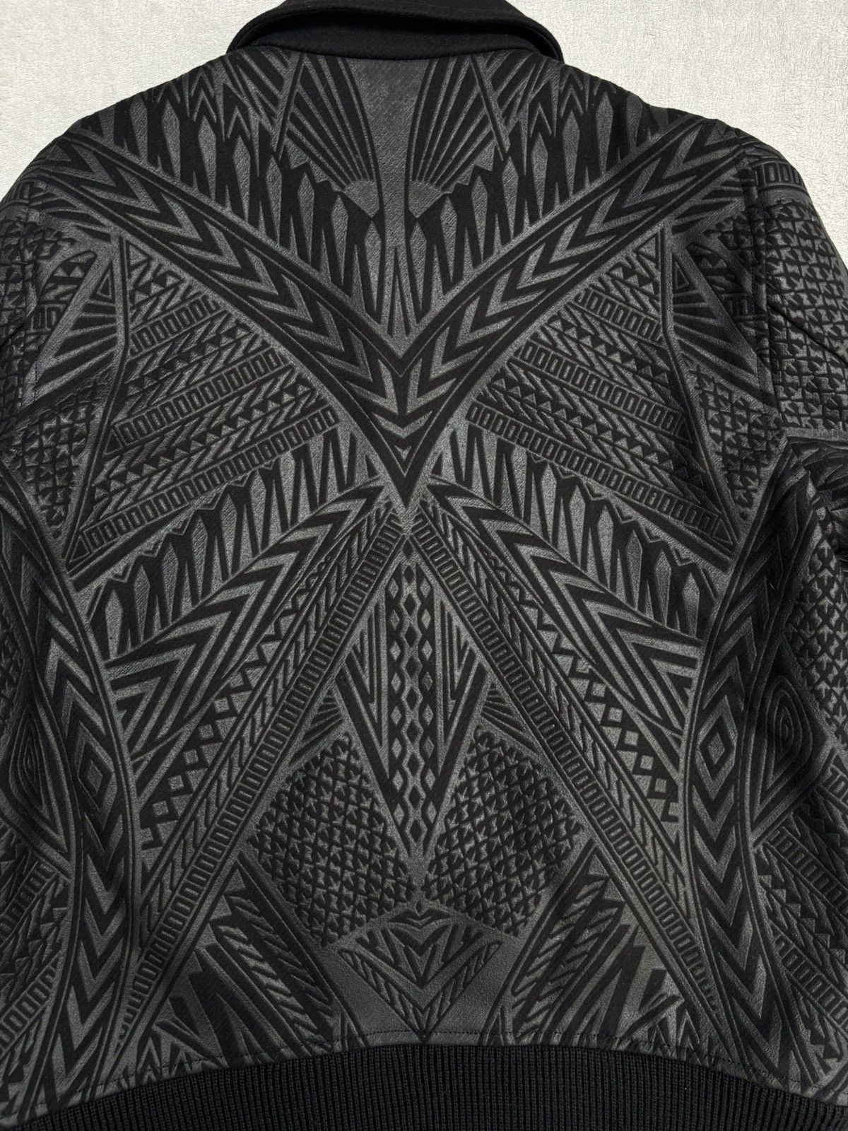 Just Cavalli AW 2014 Just Cavalli Geometric Tribal Embossed Bomber Jacket Size US M / EU 48-50 / 2 - 21 Thumbnail