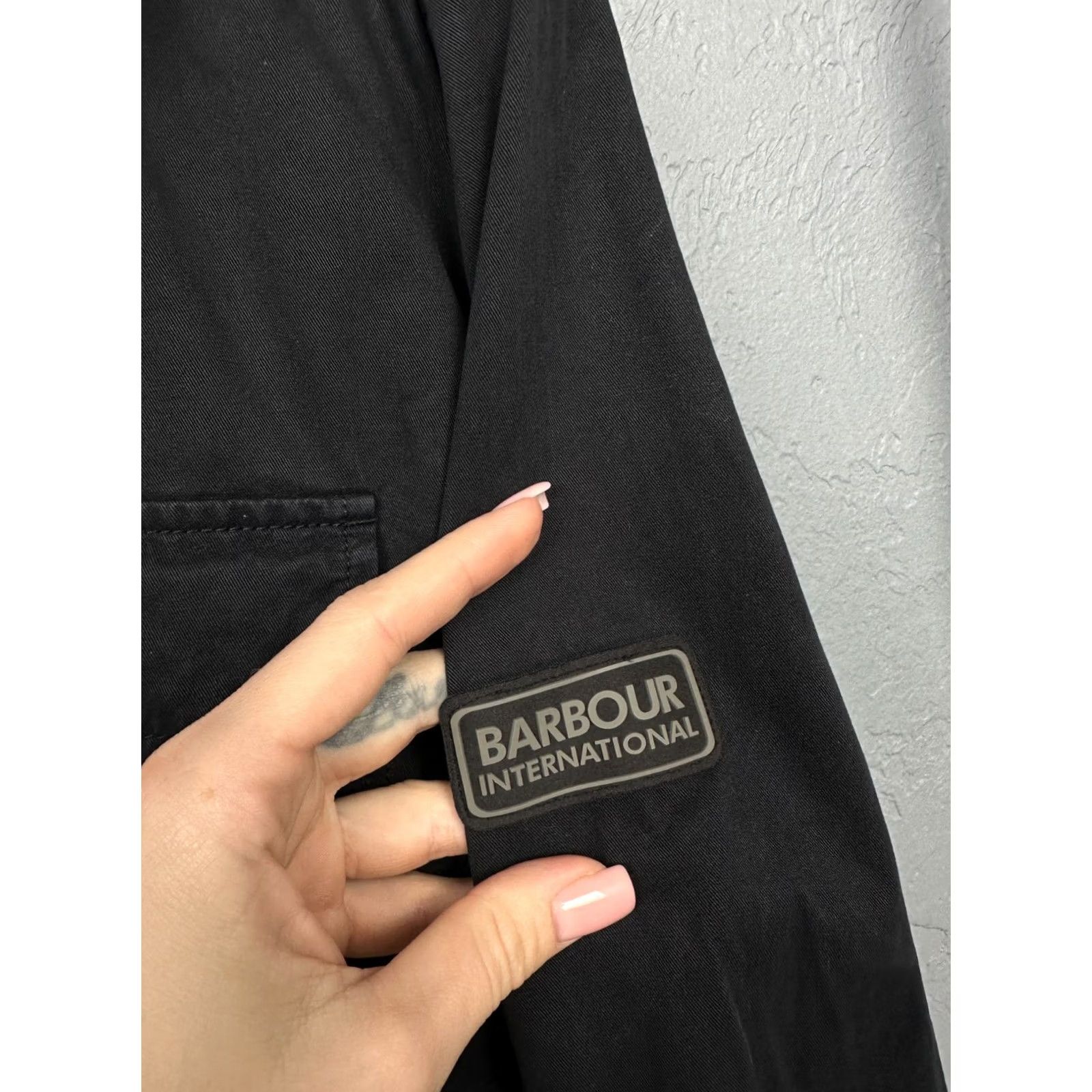 Barbour Barbour International Mens Overshirt Jacket XXL Barbour External Shell Cotton Black 2XL Jacket Mens Size US XXL / EU 58 / 5 - 3 Thumbnail