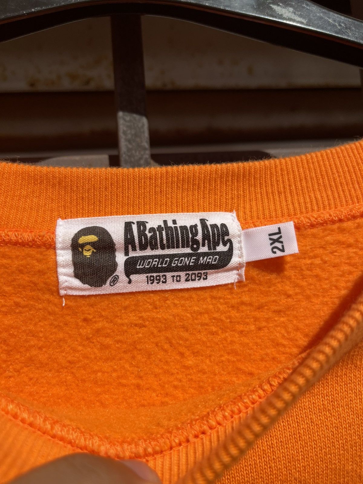 Bape Bape A Bathing Ape Spellout Logo Sweatshirt Size US XXL / EU 58 / 5 - 6 Thumbnail