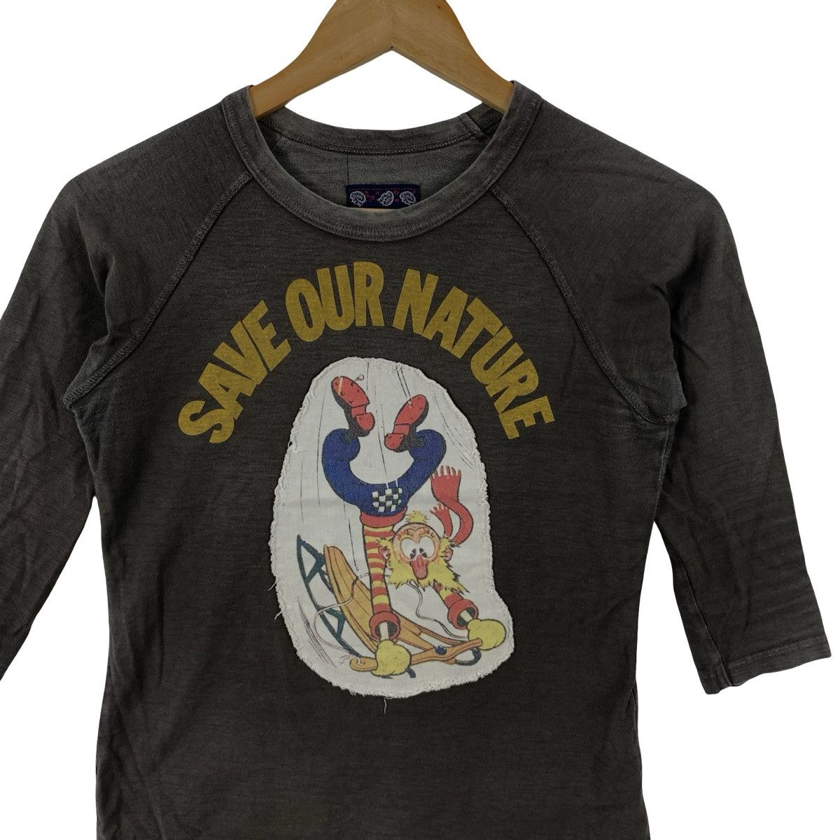 Other OLD BETTY'S Save Our Nature Natural Sun Faded Raglan Sleeve Size US XS / EU 42 / 0 - 5 Thumbnail