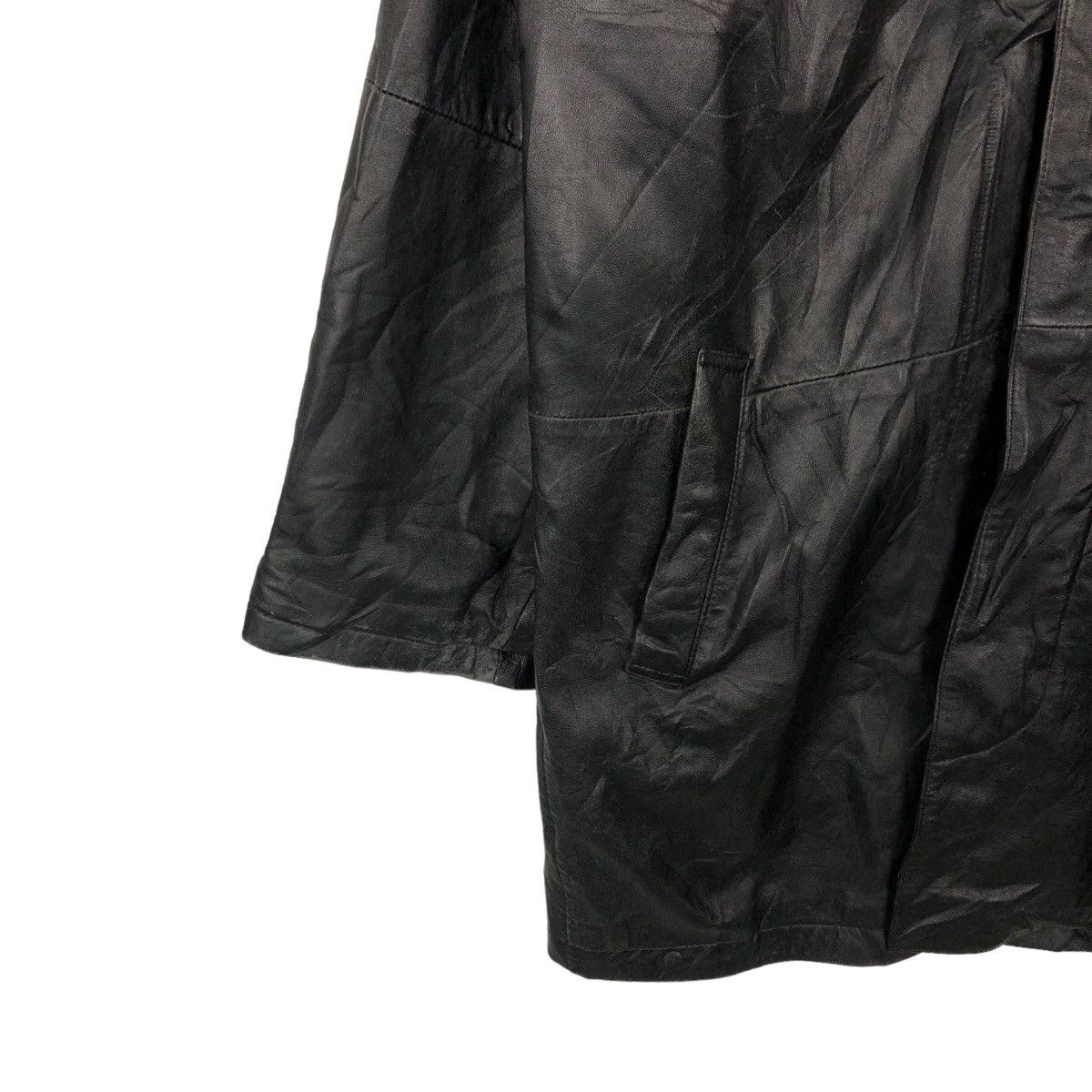 VINTAGE SOFT LEATHER LONG JACKET HUMPHREY BOGART JAPAN