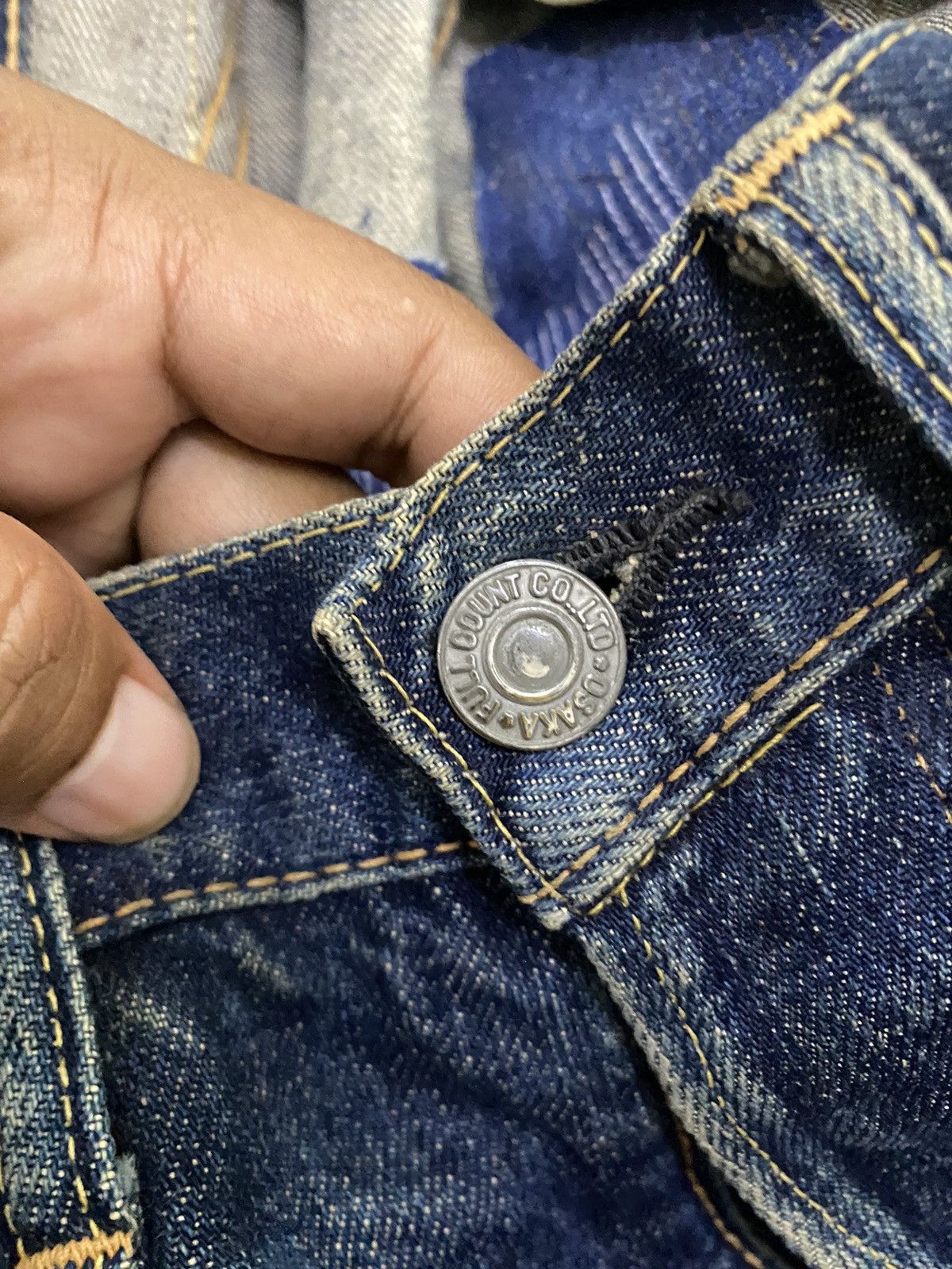 Full Count & Co. JAPAN BRAND FULL COUNT RIPPED DENIM SELVEDGE UNISEX Size US 28 / EU 44 - 7 Thumbnail