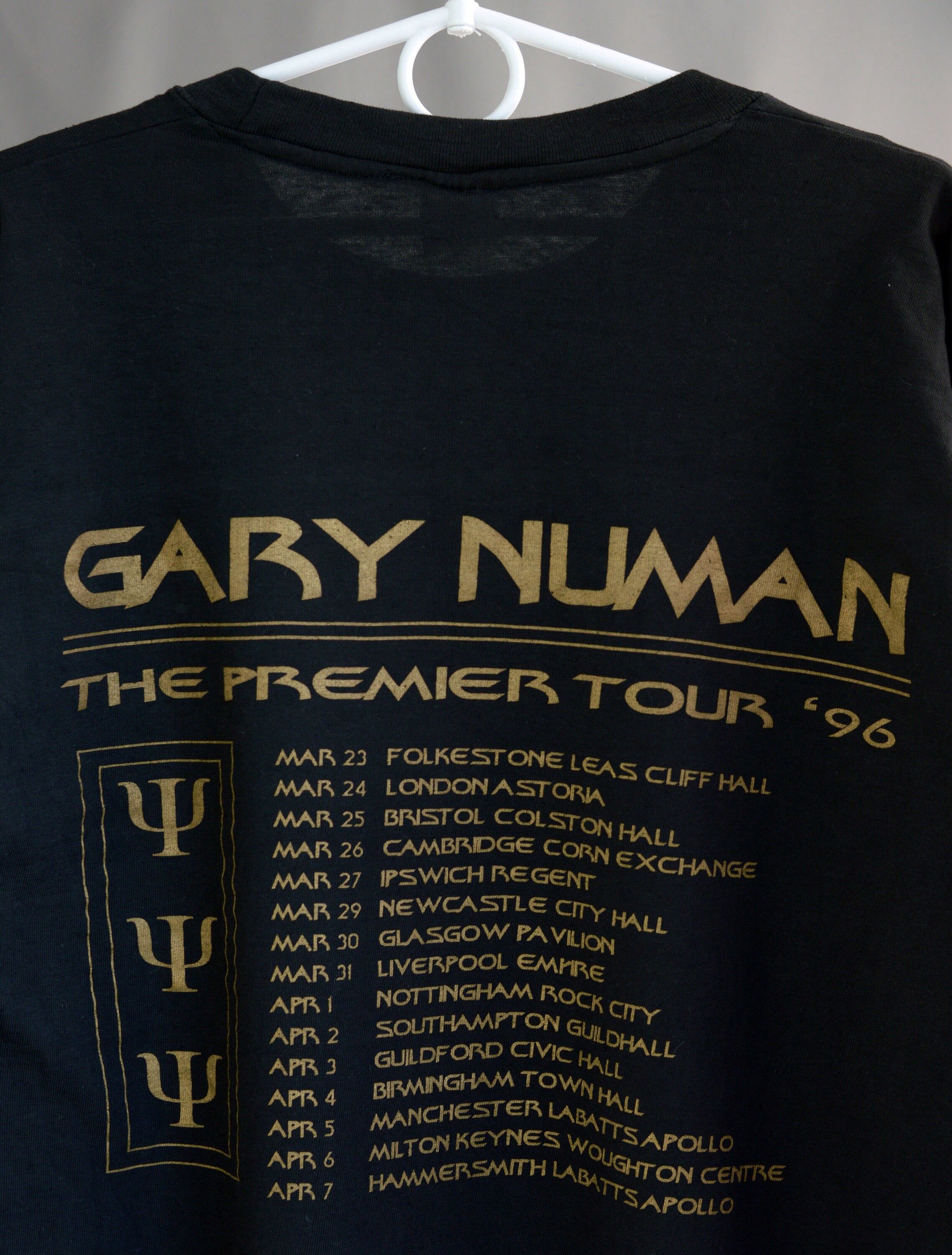 Vintage Vintage 1996 Gary Numan The Premier tour 96 t shirt Size US XL / EU 56 / 4 - 4 Thumbnail