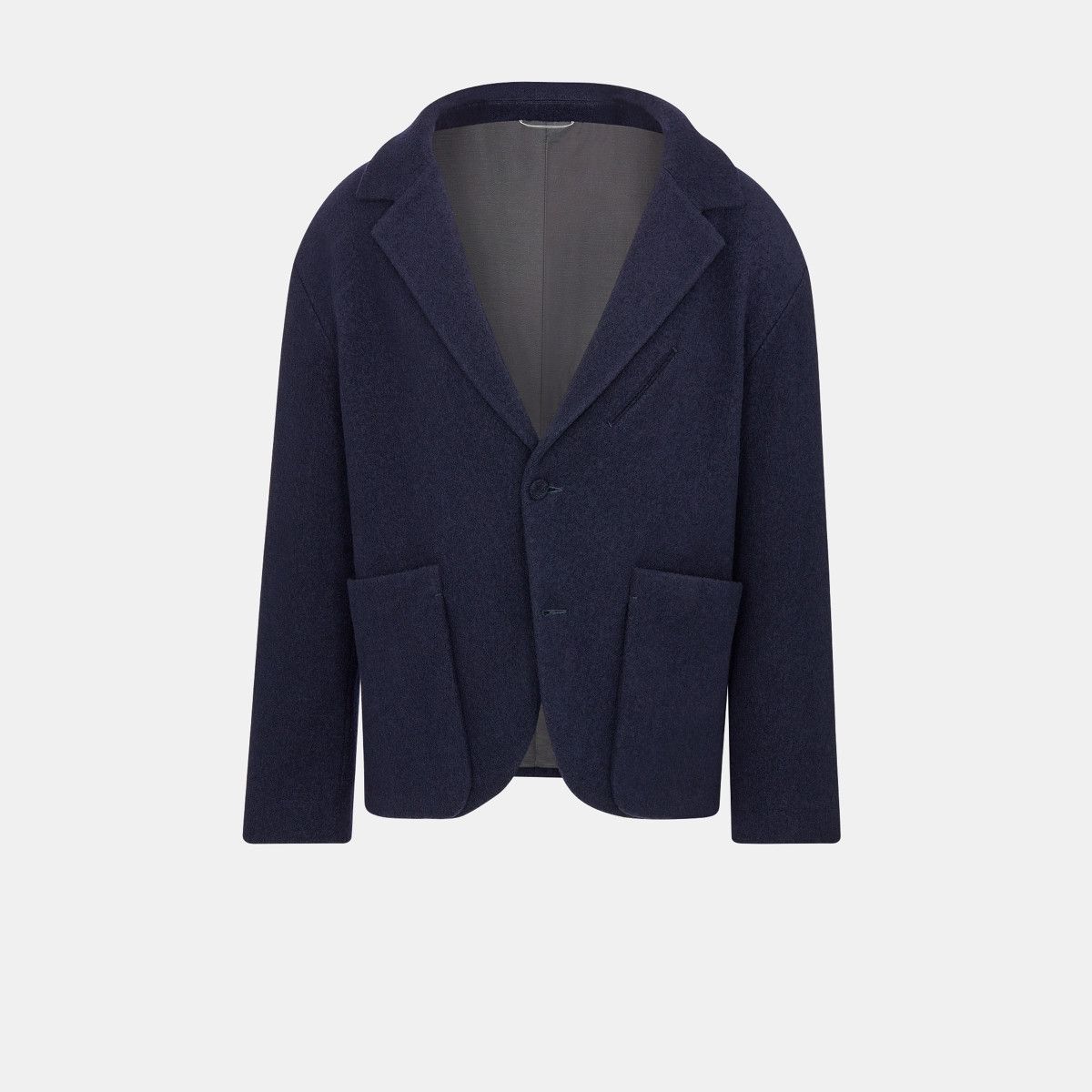o1w1db11024 Off The Shoulder Jacket in Navy Blue