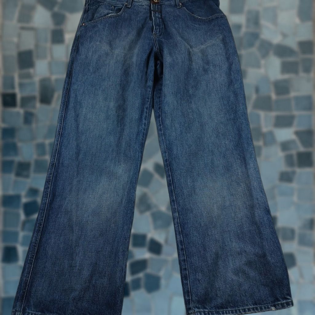 VINTAGE Marithe Francois Girbaud Jeans Mens 42x34 Denim Straight Fit Pockets 2000s Blue