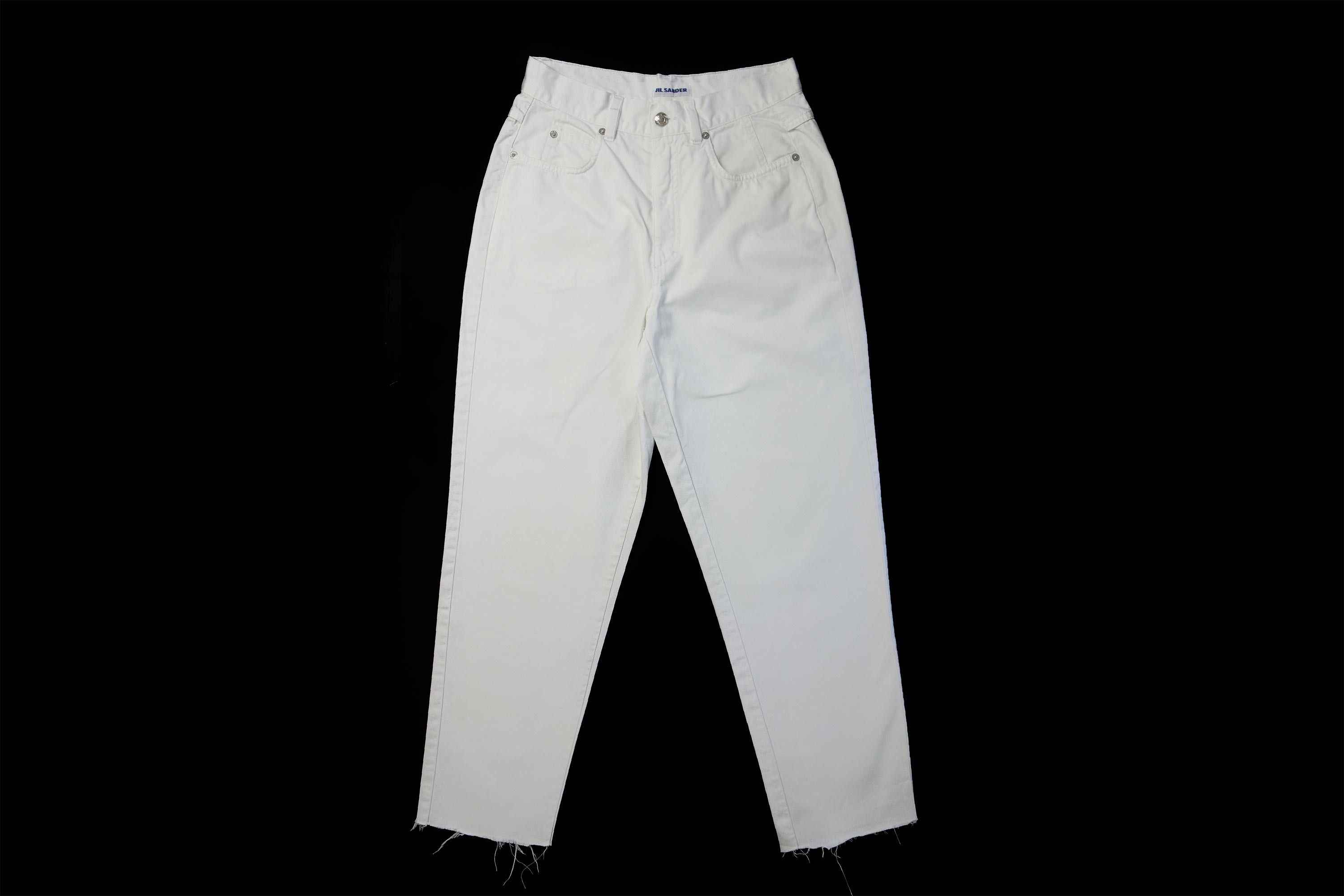 【値下げ】【未使用に近い】 『JILSANDER』 WHITE DENIM Jil Sander Jil Sander White Denim Jeans Pants Vintage | Grailed