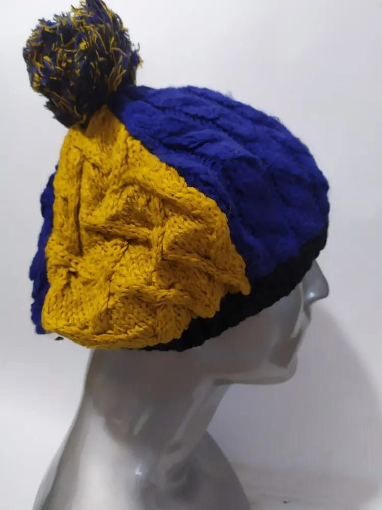 Japanese Brand LOVABLE Japan Colour Blok Design Hats Size ONE SIZE - 4 Thumbnail