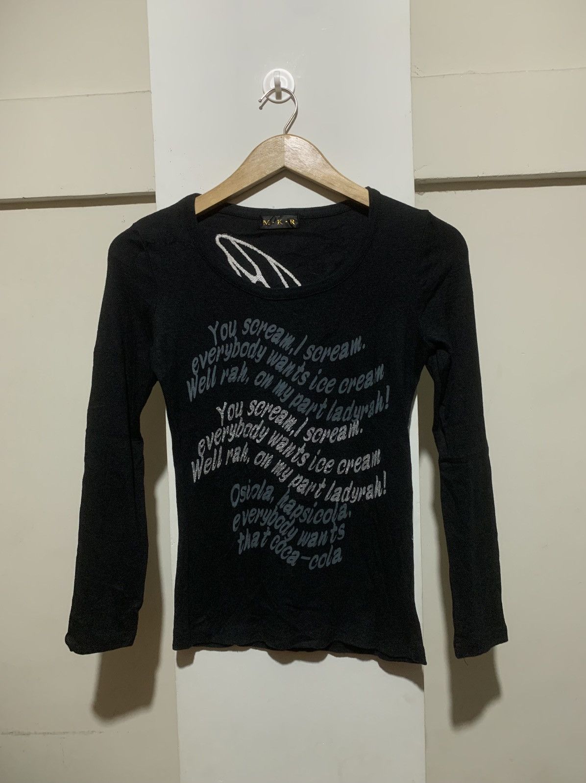 Hysteric Glamour × Undercover Japanese Scream Poem Quotes Longsleve Tee Shirt Size M / US 6-8 / IT 42-44 - 1 Thumbnail