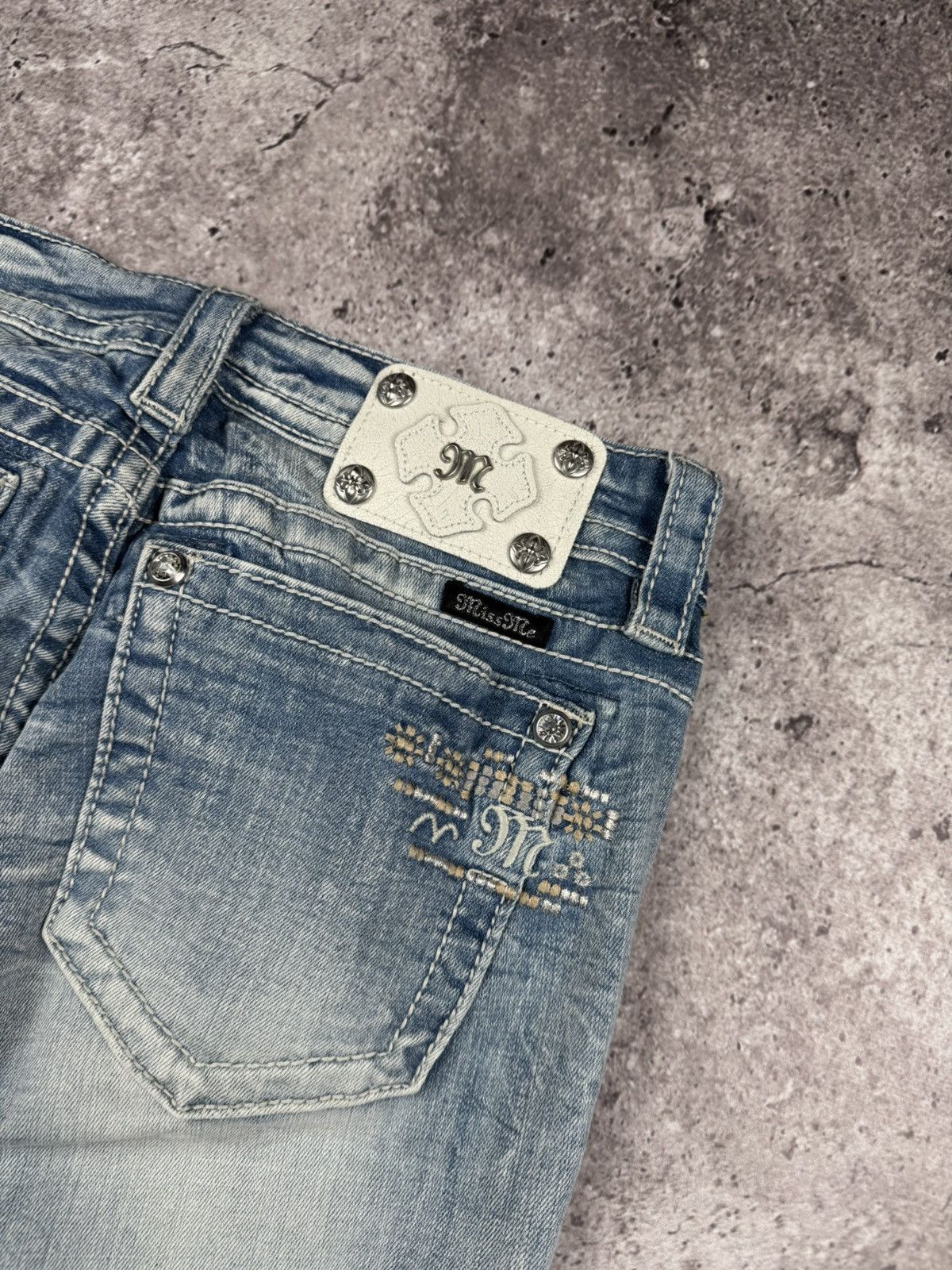 Miss Sixty Vintage Miss Sixty Jeans Flared Distressed 00s Low Rice Size 28" / US 6 / IT 42 - 3 Thumbnail