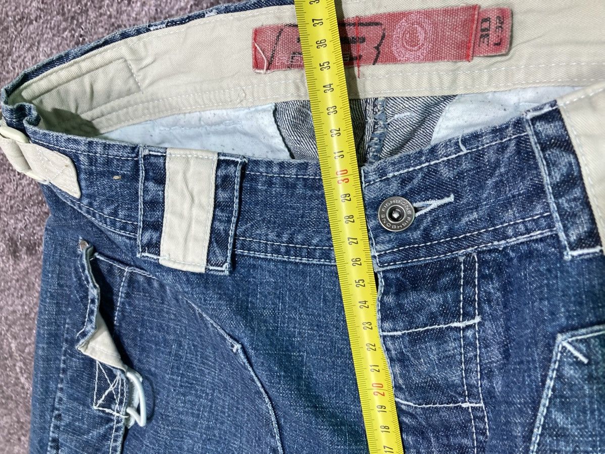 JNCO Vintage Y2K Fishbone Multi-pocket Flared Washed Jeans Pants Size US 30 / EU 46 - 22 Thumbnail