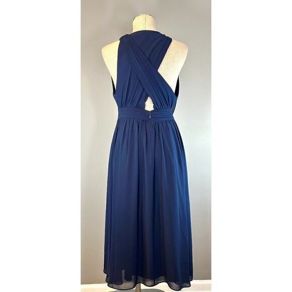 Haute Hippie Haute Hippie NWT Drape Dress in Midnight Blue Size S Size S / US 4 / IT 40 - 3 Thumbnail