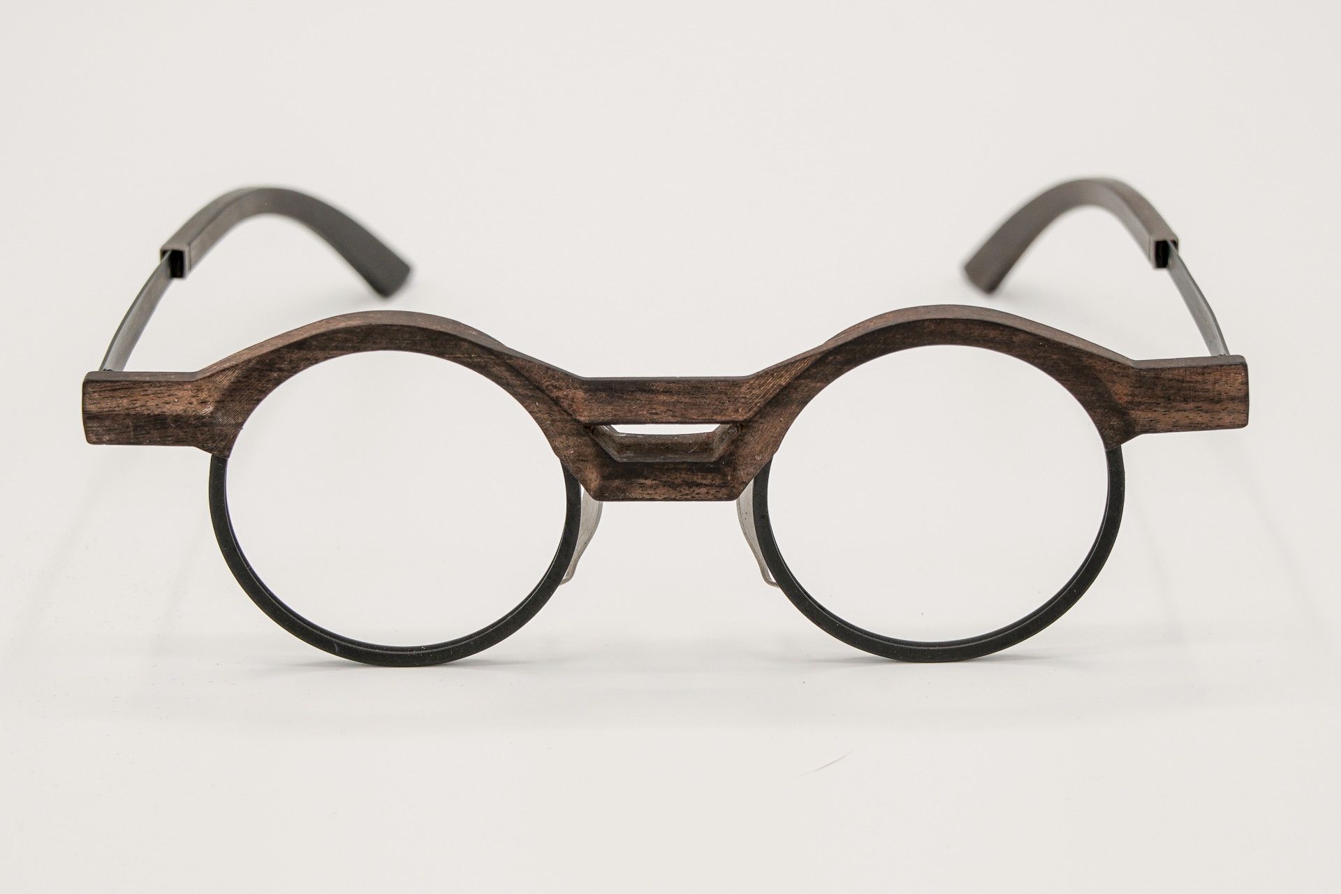 Rigards RIGARDS RG2046WD Blackwood Titanium Round Eyewear – Unworn Size ONE SIZE - 2 Thumbnail