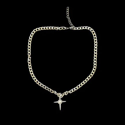 VIBE Chain Crystal Abstract Star Pop Fantasy Necklace Size ONE SIZE - 1 Thumbnail