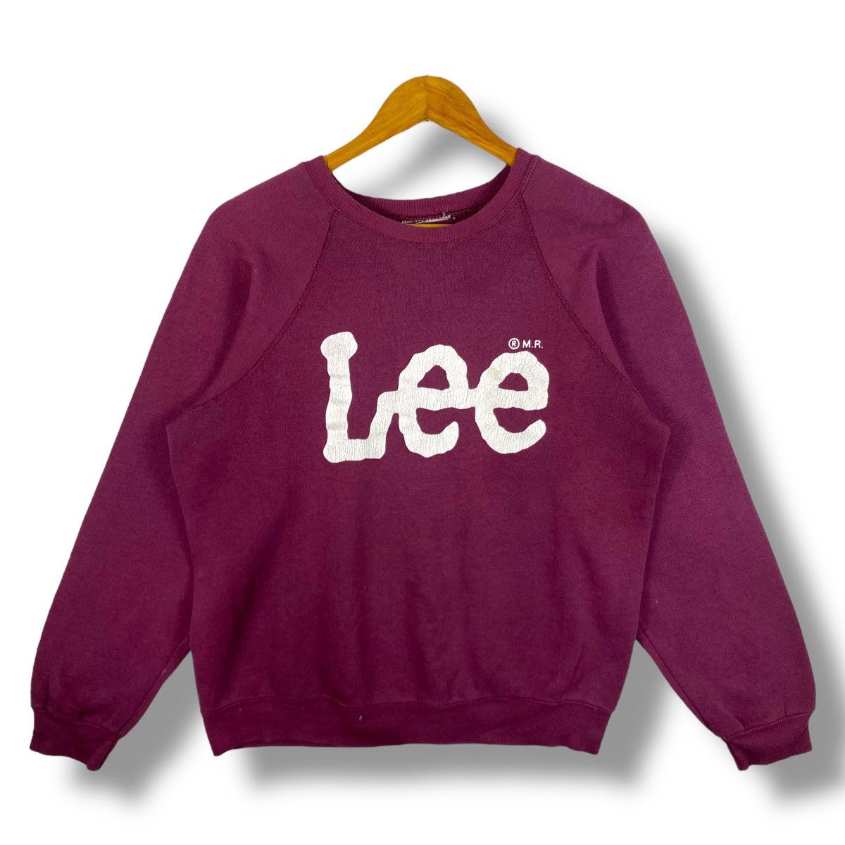 Lee × Vintage Vintage 90's LEE Workwear Brand Logo Crewneck Sweatshirt Size US L / EU 52-54 / 3 - 1 Thumbnail