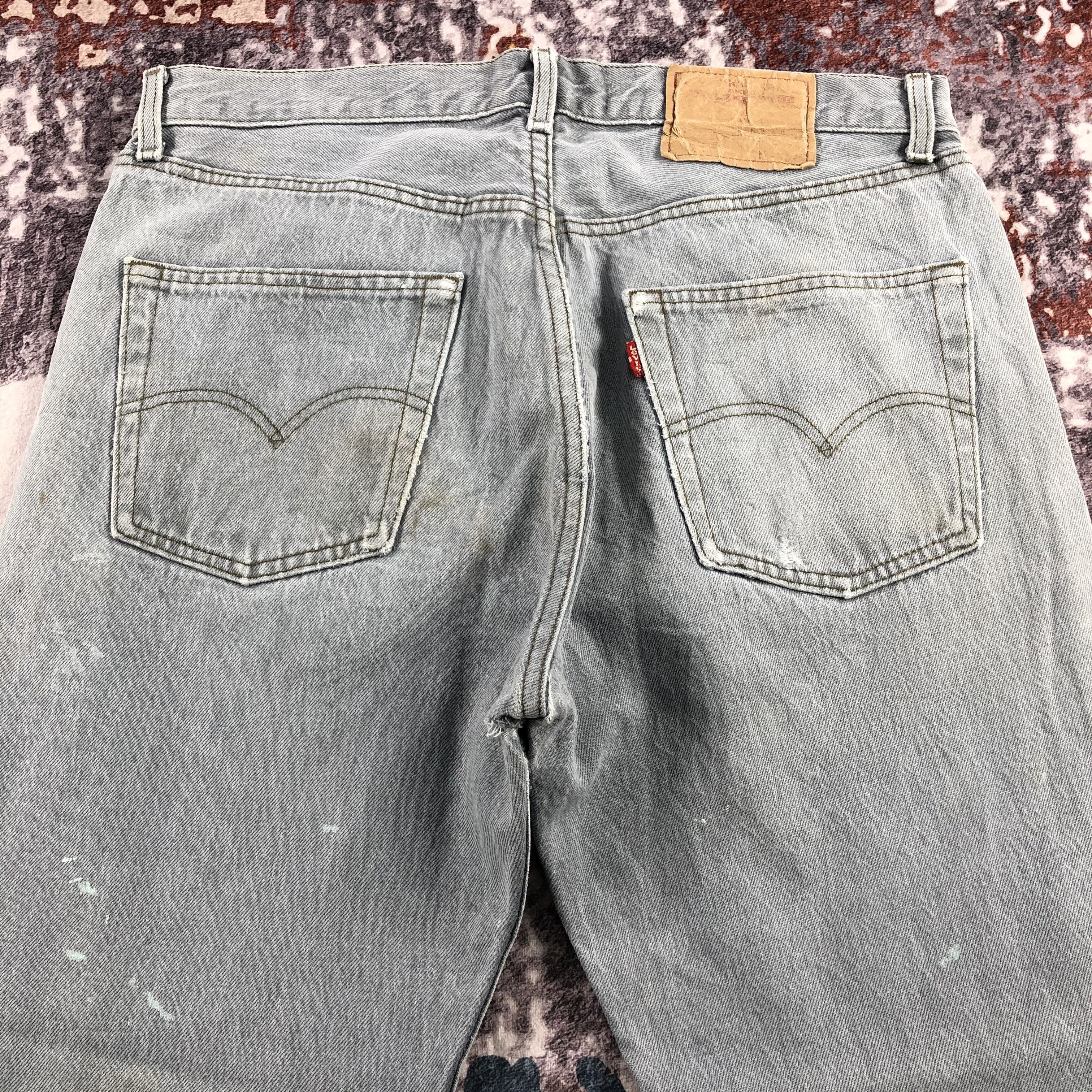 Levi's × Vintage Vintage 90s Ash Gray Levis 501 Jeans-JM2181 Size US 34 / EU 50 - 6 Thumbnail