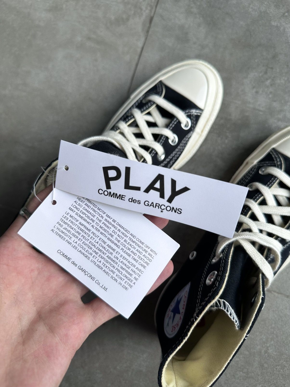 Comme des Garcons PLAY × Converse CDG PLAY x CONVERSE HI CHUCK TAILOR 70 Size US 7 / IT 37 - 14 Thumbnail