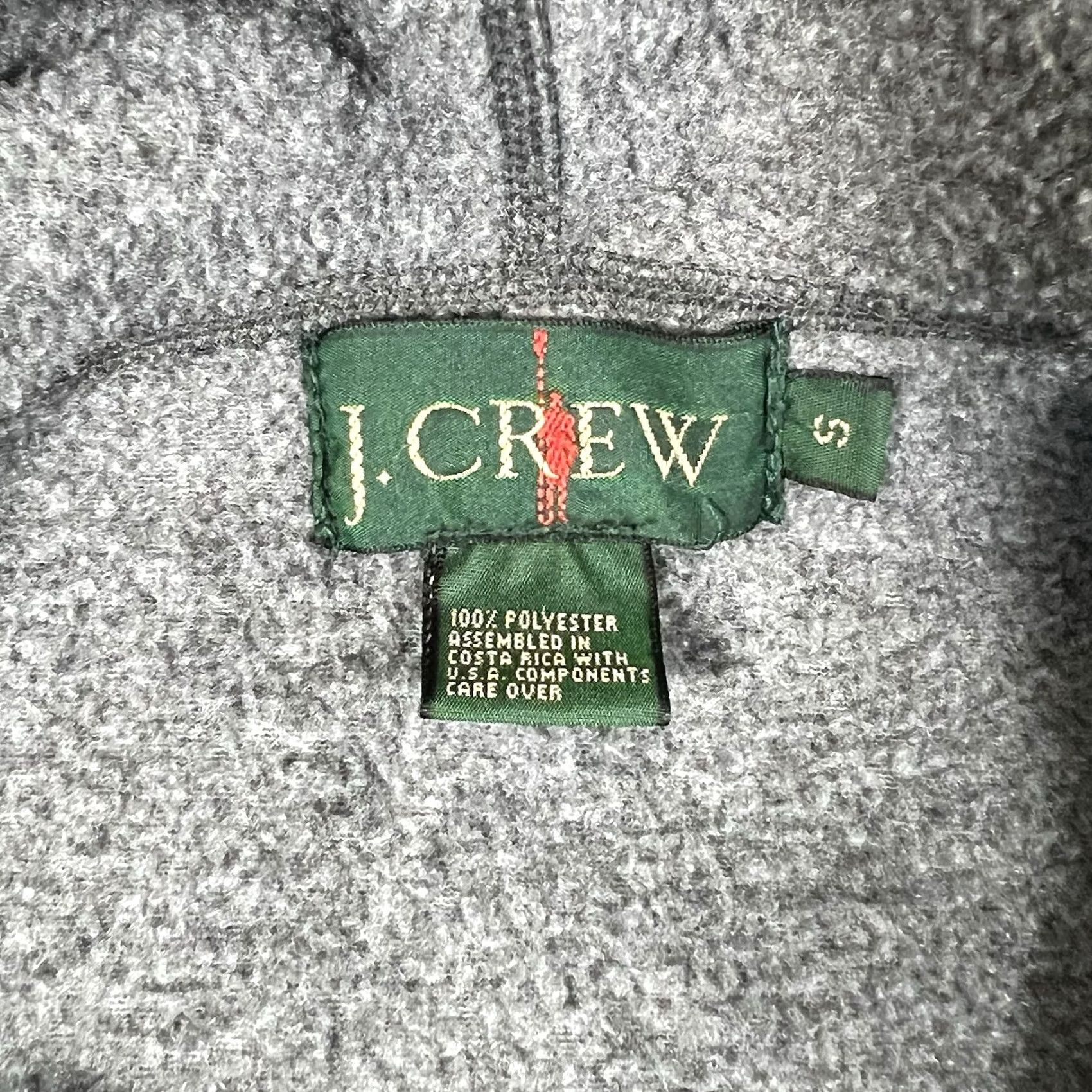 Vintage VINTAGE J Crew Hoodies Mens Small Pullover 1/4 Zip Gray 90s Shirt? Size US S / EU 44-46 / 1 - 4 Thumbnail