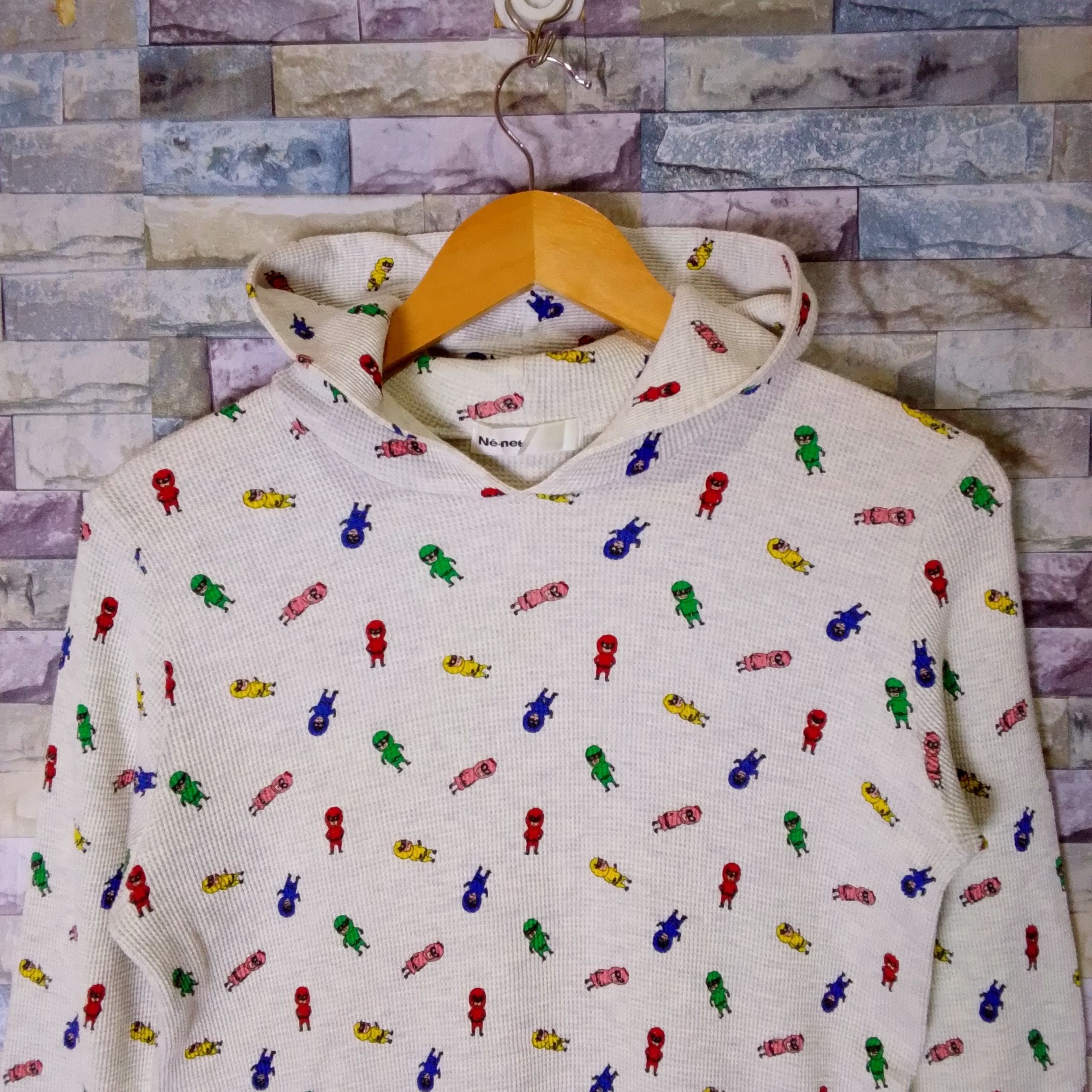 Ne-Net Ne-Net Fullprint Waffle Pullover Hoodie ifsixwasnine LGB Size US S / EU 44-46 / 1 - 3 Thumbnail
