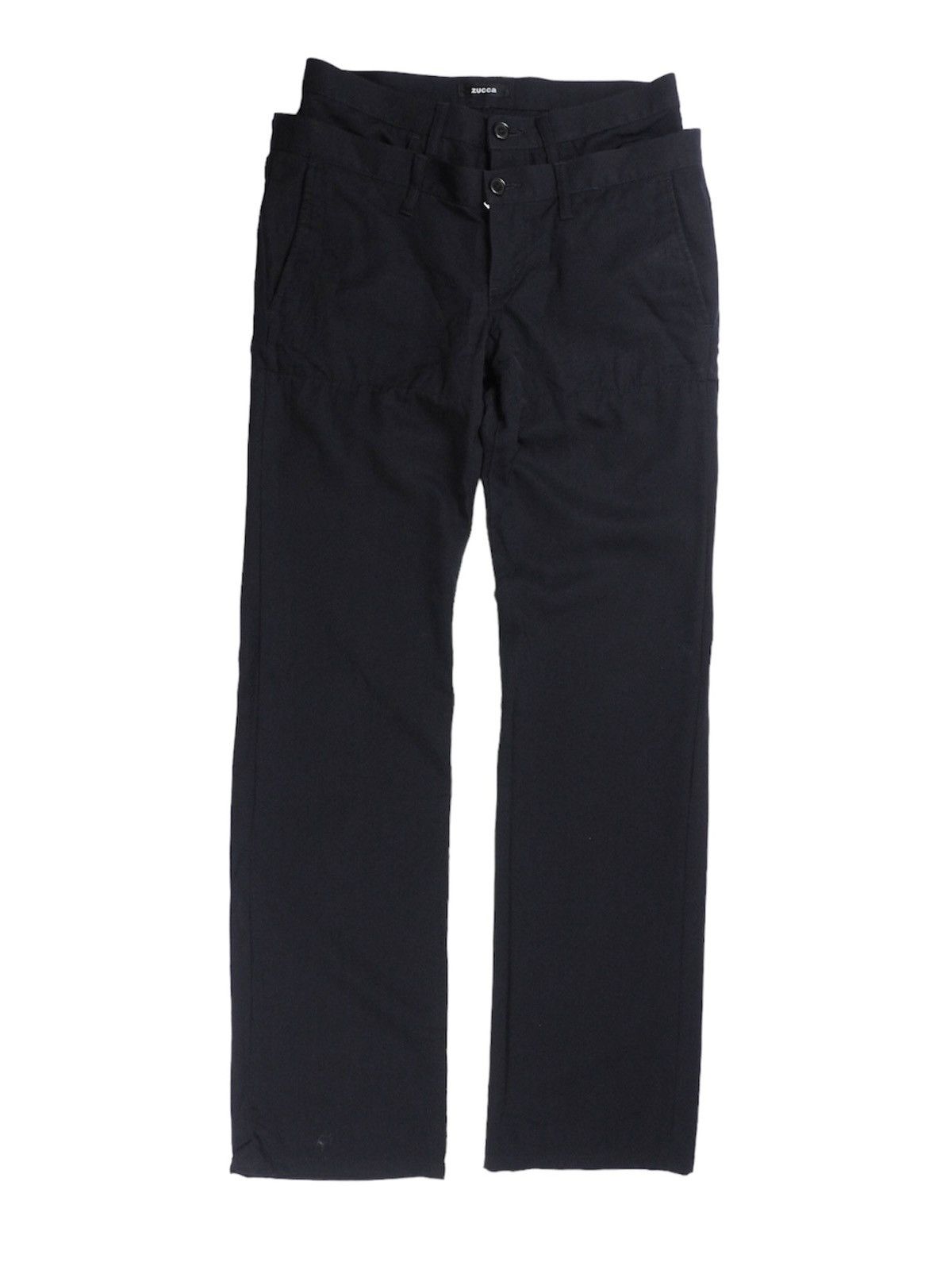 image of Cabane De Zucca Double Waist Pants in Navy, Men's (Size 30)