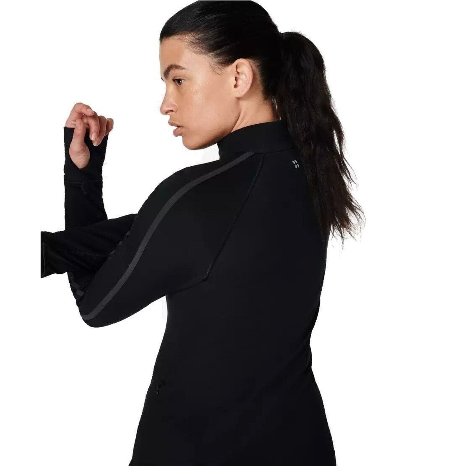 The Unbranded Brand Sweatty Betty Women Black Activewear Running Top Size M Size M / US 6-8 / IT 42-44 - 2 Thumbnail