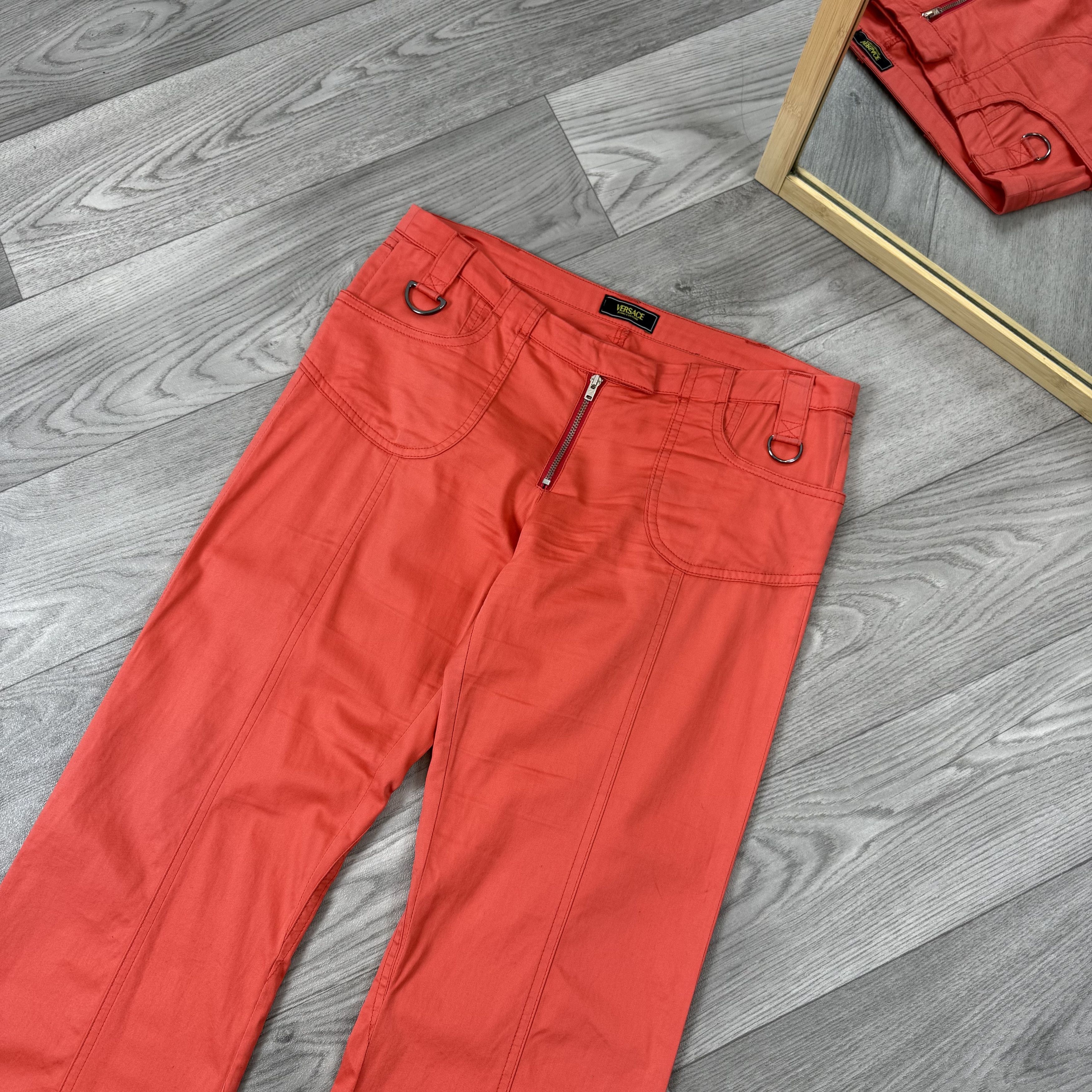 Versace Jeans Couture Vintage Versace Jeans Couture 00s Bootcut Flared Pants Jeans Size 26" / US 2 / IT 38 - 5 Thumbnail