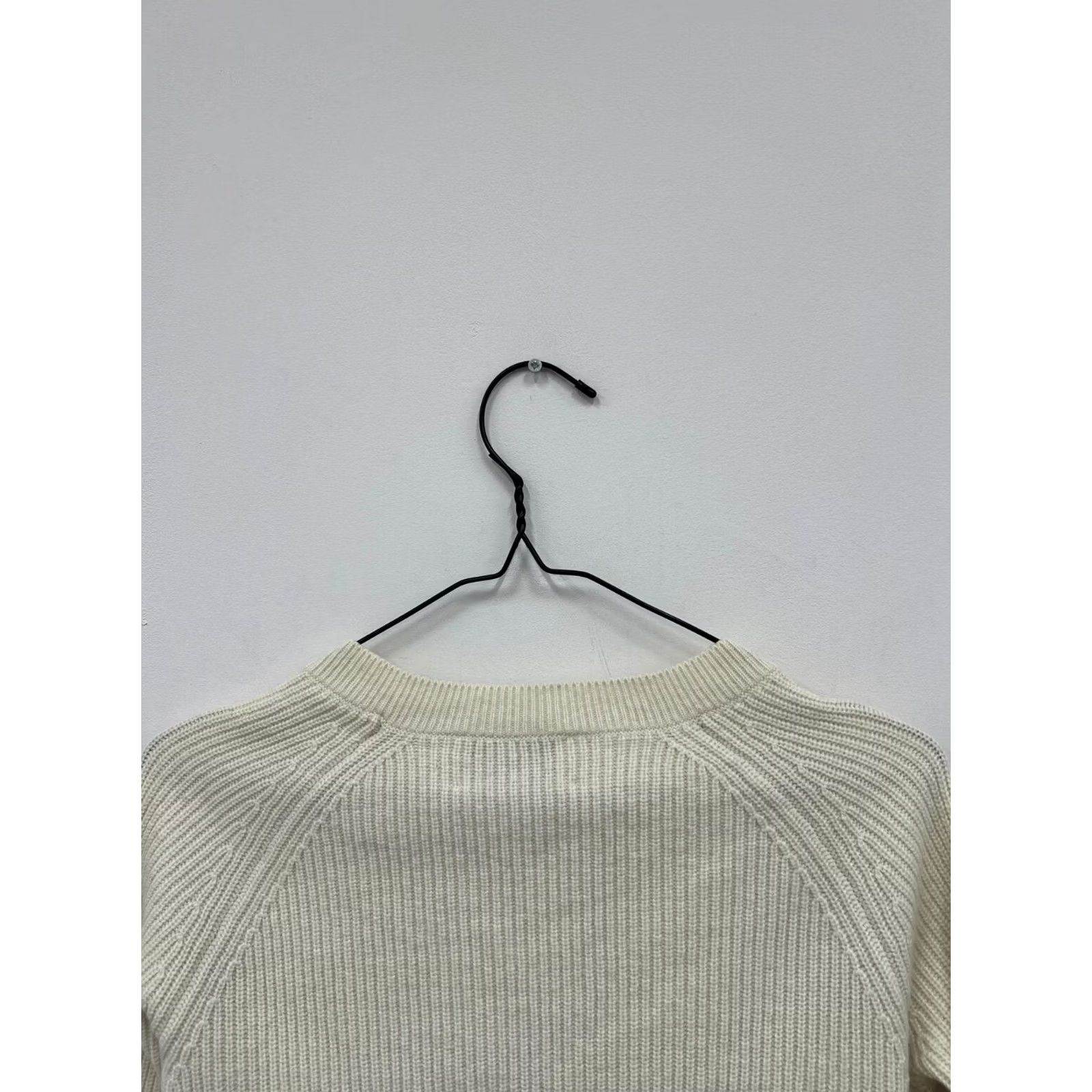 Allude Allude Sweater Wool Cashmere Jumper S Womens Ivory V-Neck Pullover Knit L/XS? Size S / US 4 / IT 40 - 8 Thumbnail