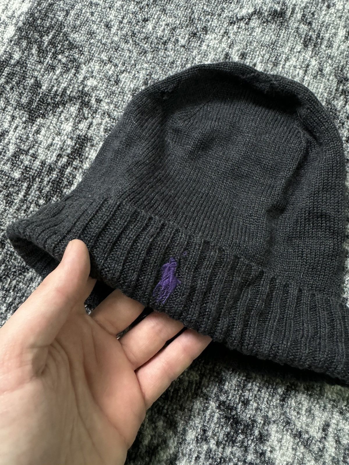 Polo Ralph Lauren × Vintage Vintage Polo Ralph Lauren Hat Distressed Violet Pony Y2K 90s Size ONE SIZE - 3 Thumbnail