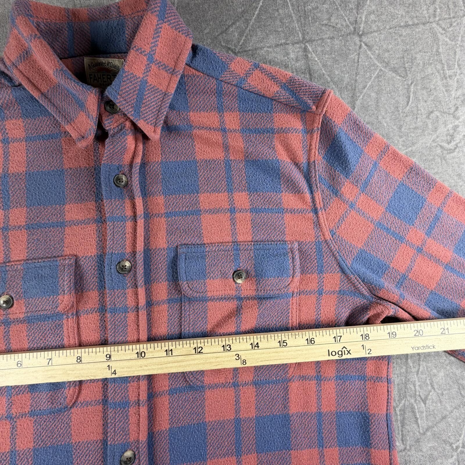 Faherty Faherty Shirt Men's S Blue Red Plaid Flannel 100% Cotton Size US S / EU 44-46 / 1 - 5 Thumbnail