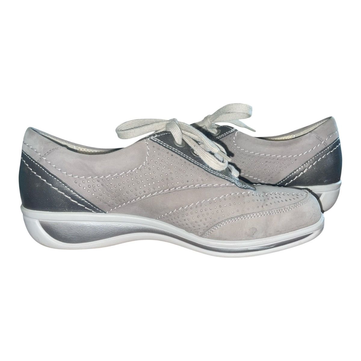 Other Women’s Ara soft Luftpolster sneakers leather gray size : 5 Size US 5 / IT 35 - 3 Thumbnail