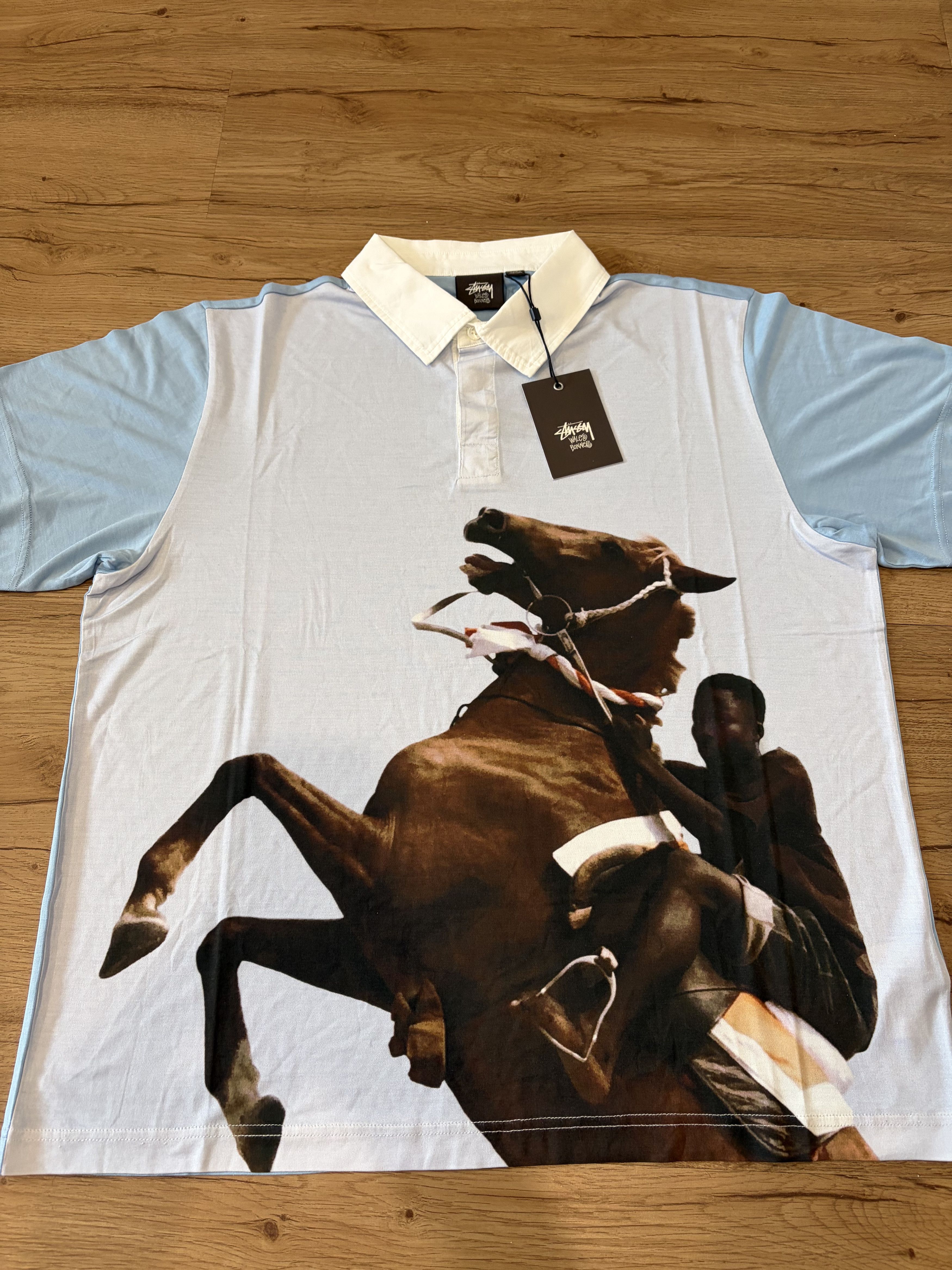 Wales Bonner Wales bonner x stussy horse polo | Grailed