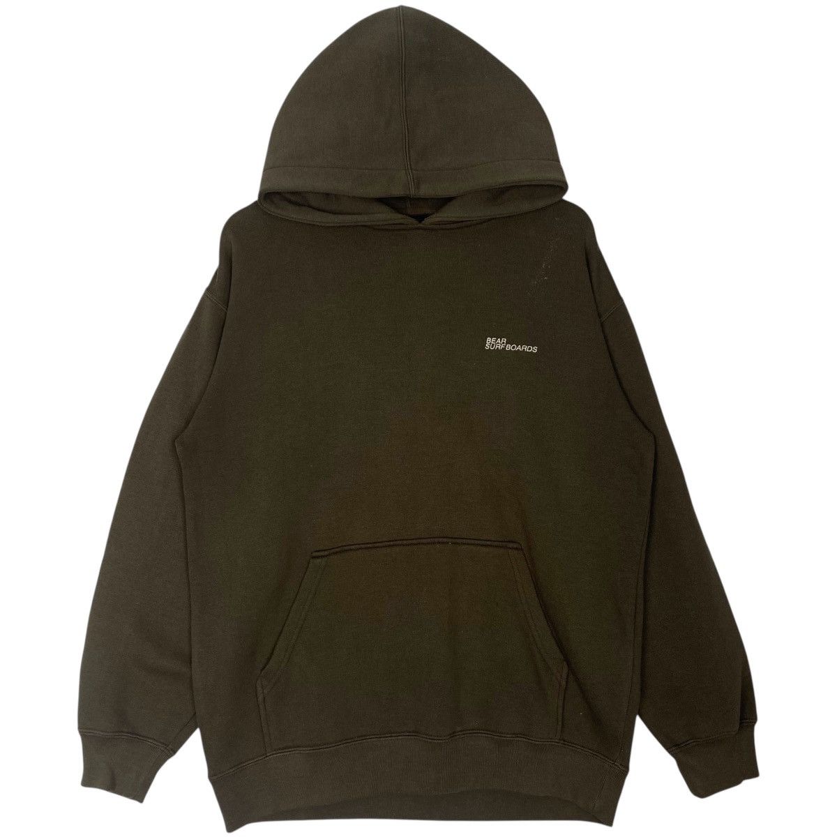 Vintage Vintage 90s Bear Surf Boards Hoodie Sweater Green Size M Size US M / EU 48-50 / 2 - 1 Thumbnail