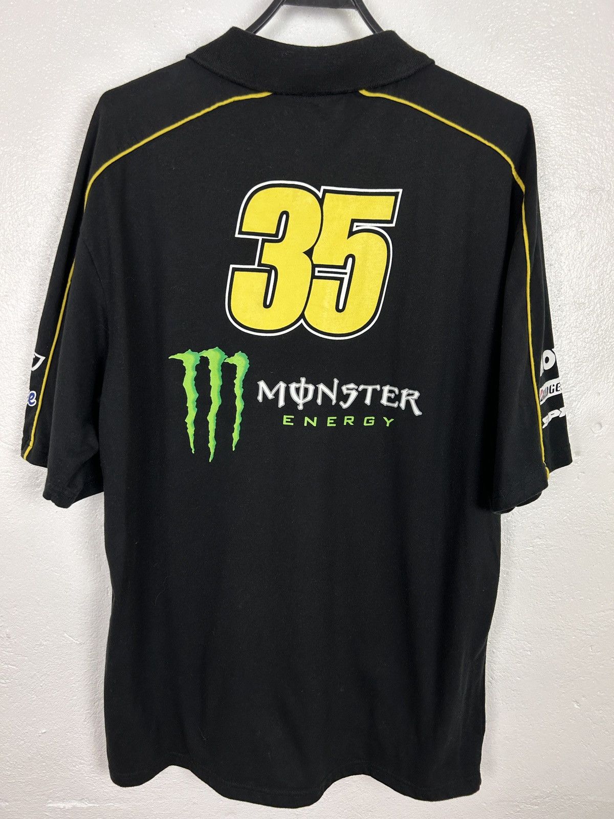 Vintage Vintage Monster Cal Crutchlow MotoGP Racing Polo Shirt Size US XL / EU 56 / 4 - 4 Thumbnail