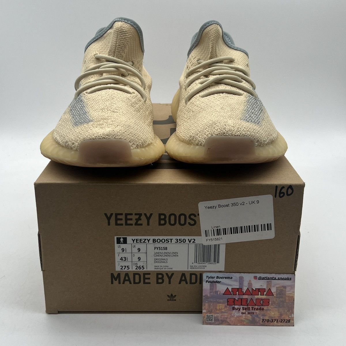Adidas Yeezy boost 350 linen Size US 9.5 / EU 42-43 - 2 Thumbnail