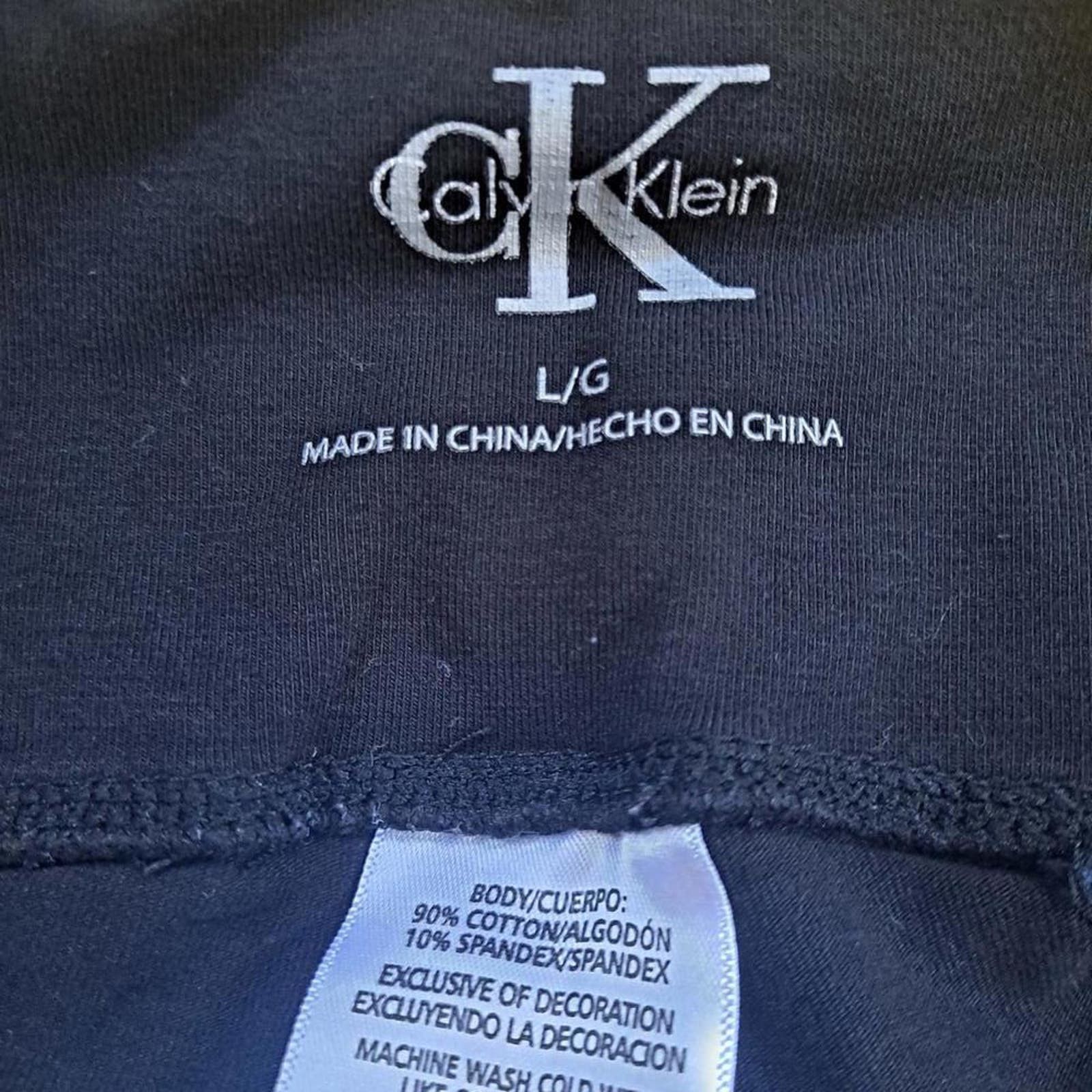 Calvin Klein Calvin Klein Black Leggings Calvin Klein Down‎ the Side Size 32" / US 10 / IT 46 - 8 Thumbnail