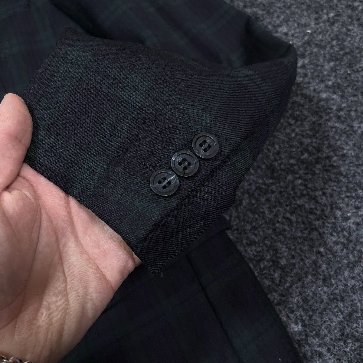 Burberry Vintage Burberrys Tartan Plaid Nova Check Wool Blazer Size US L / EU 52-54 / 3 - 6 Thumbnail