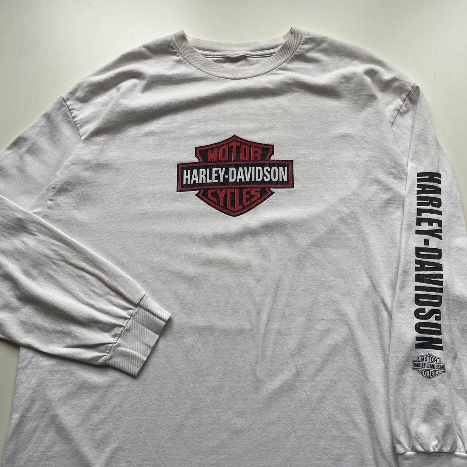 Harley Davidson Vintage Y2K Harley Davidson Motorcycle Long Sleeve Shirt XL Size US XL / EU 56 / 4 - 2 Thumbnail