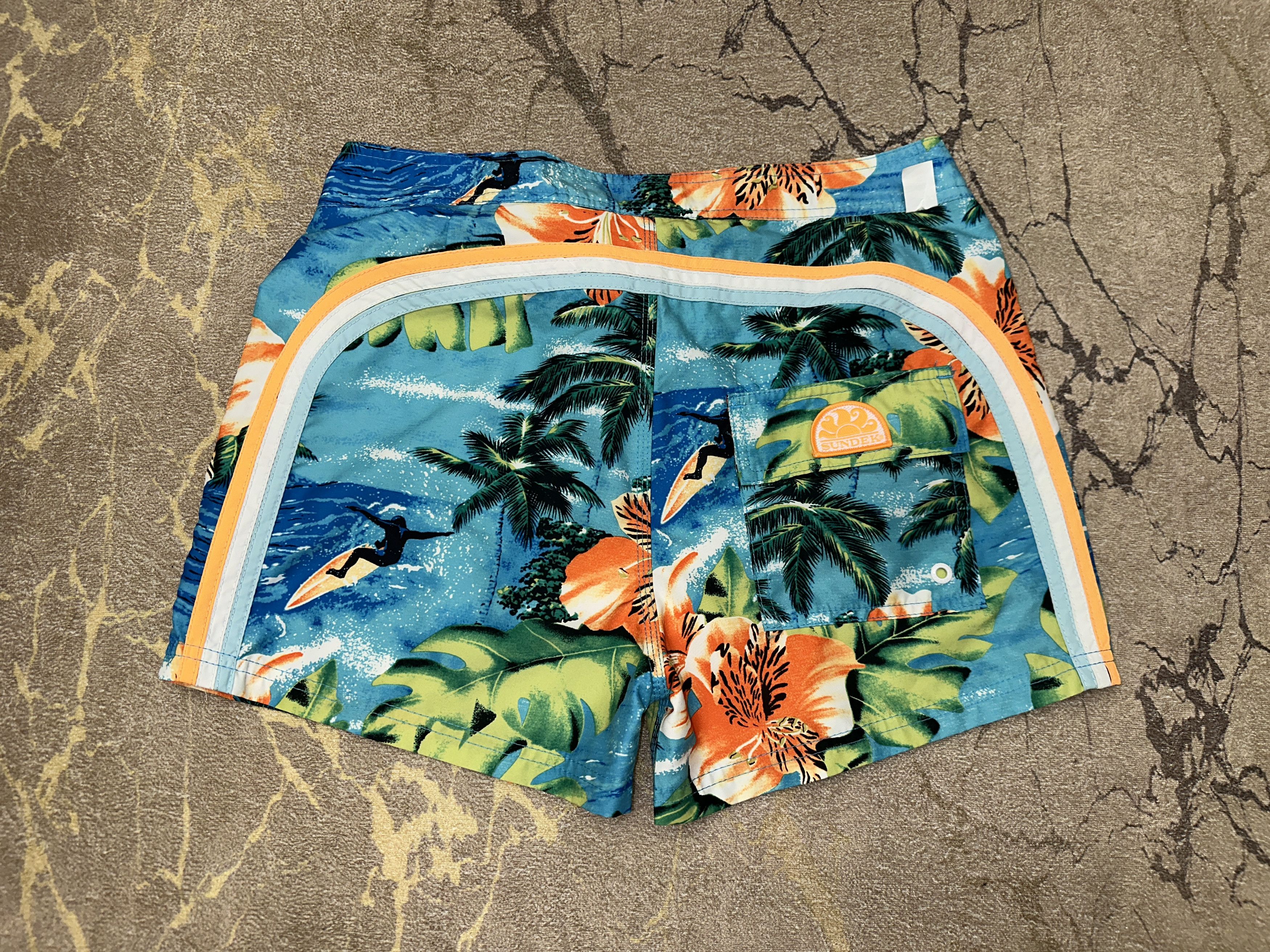Sundek Palm Tropical Sundek 30 Beach Board Shorts Trunks Size 30 S Size US 30 / EU 46 - 7 Thumbnail