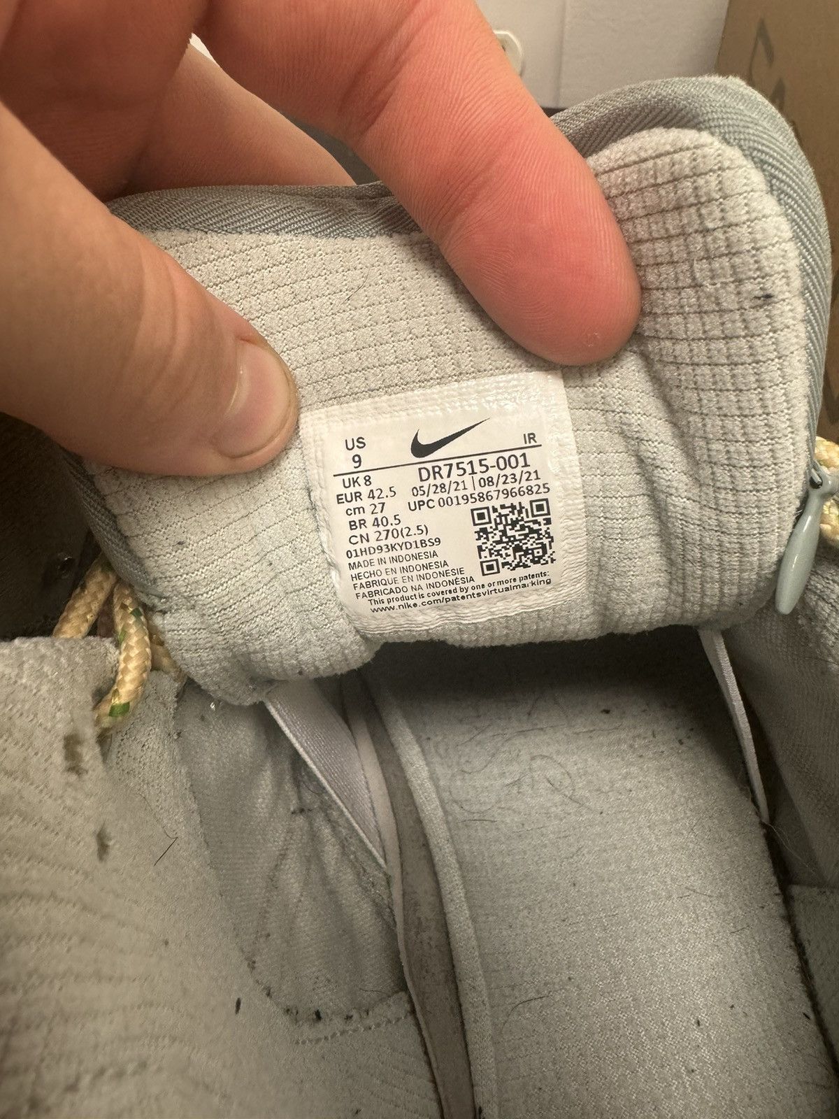 Nike Nike air trainer 1 Travis Scott grey haze Size US 9 / EU 42 - 6 Thumbnail