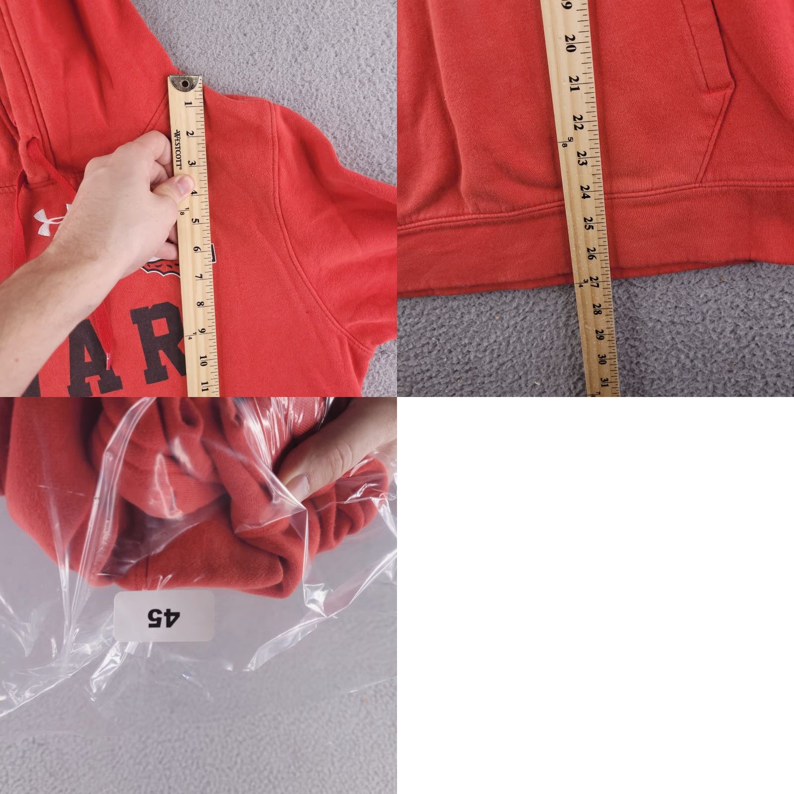 Under Armour Under Armour Hoodie Mens S Red Sweatshirt WAR Arrowhead Coldgear Pullover Boys? Size US S / EU 44-46 / 1 - 8 Thumbnail
