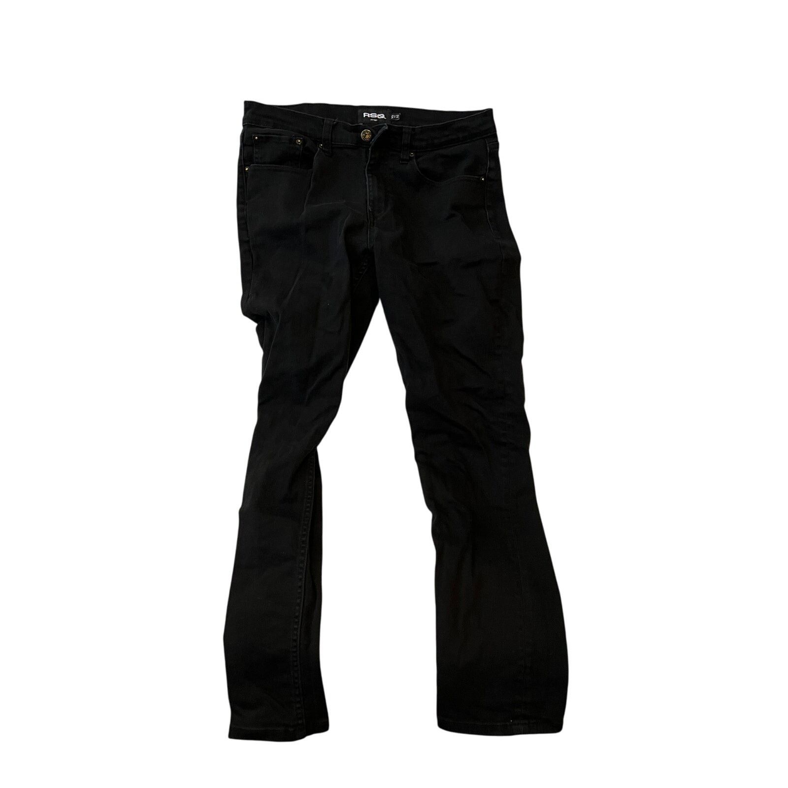 Rsq RSQ Taper Slim Black Jeans Mens 32x32 Size US 32 / EU 48 - 1 Thumbnail