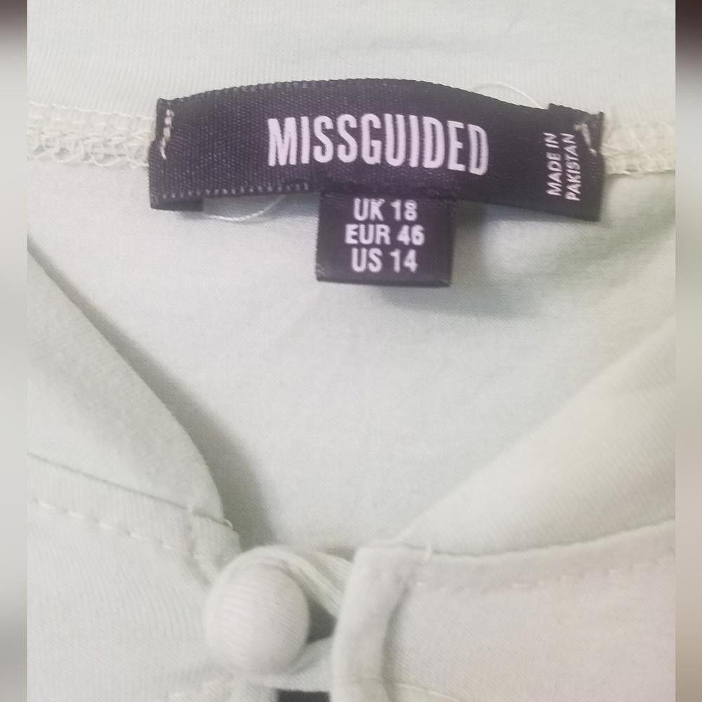 Designer Missguided Mint Green Sleeveless Bodysuit Size 14 Size XL / US 12-14 / IT 48-50 - 3 Thumbnail