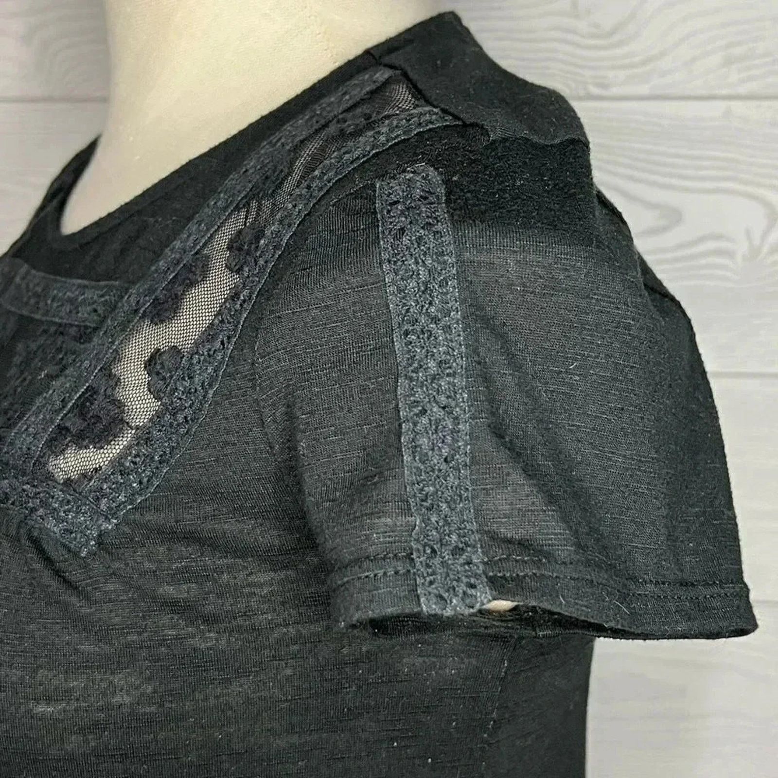 Other Mossimo black short sleeve babydoll top Size small Size S / US 4 / IT 40 - 4 Thumbnail