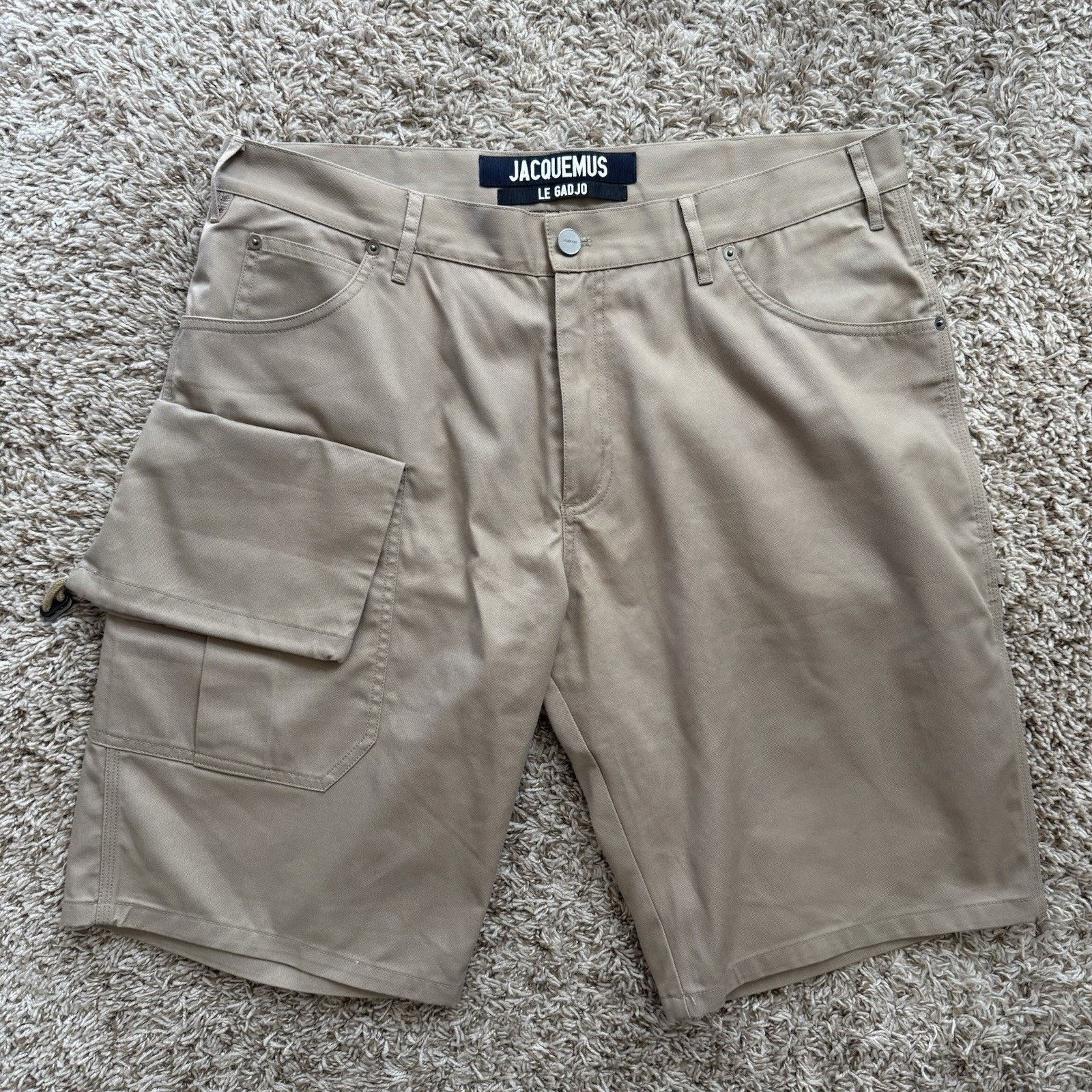 Jacquemus Jacquemus “Le Gadjo” Cargo Shorts Brown Tan Size 52 / 34” Size US 34 / EU 50 - 1 Thumbnail